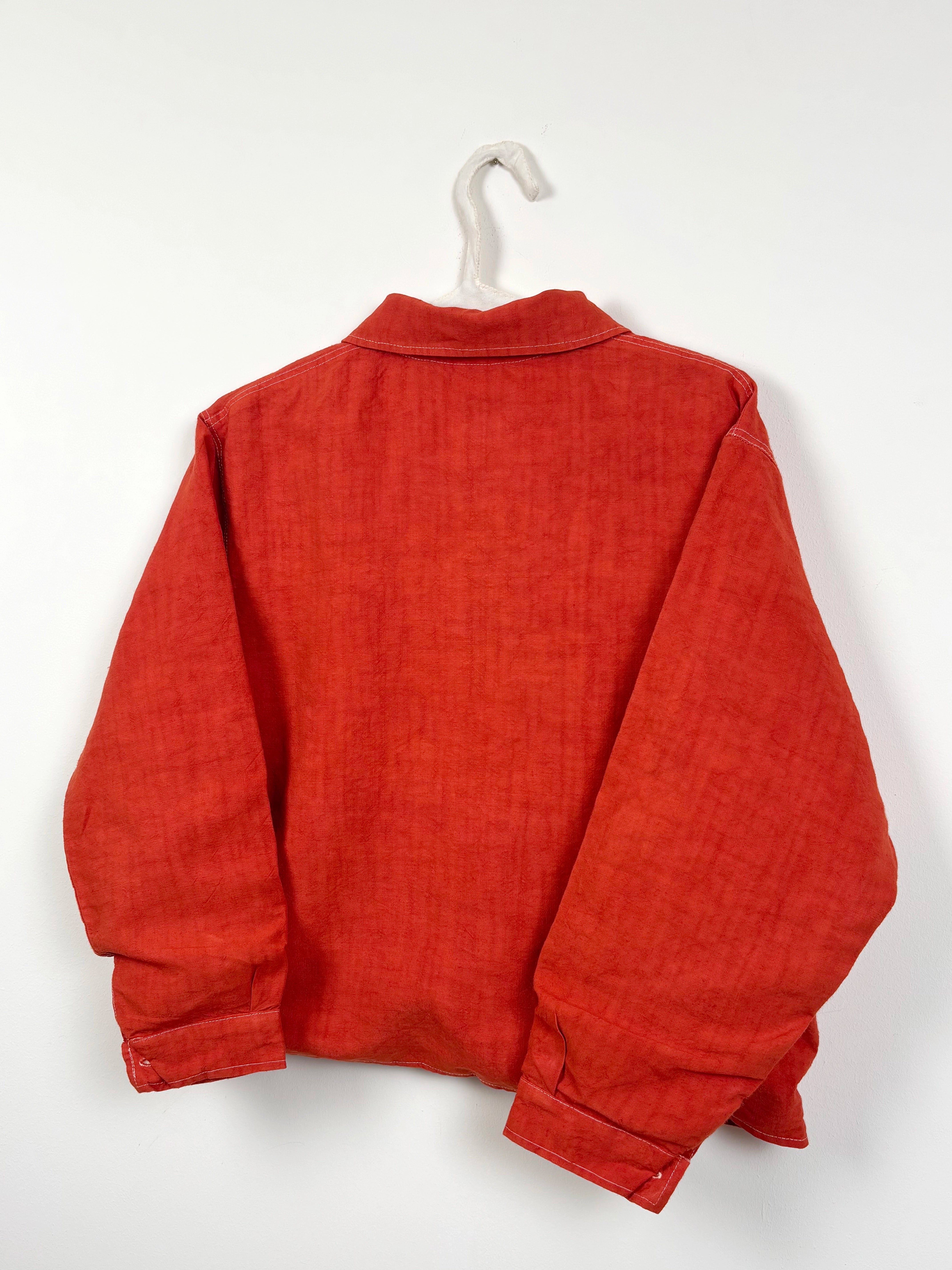 Orange dyed short jacket
