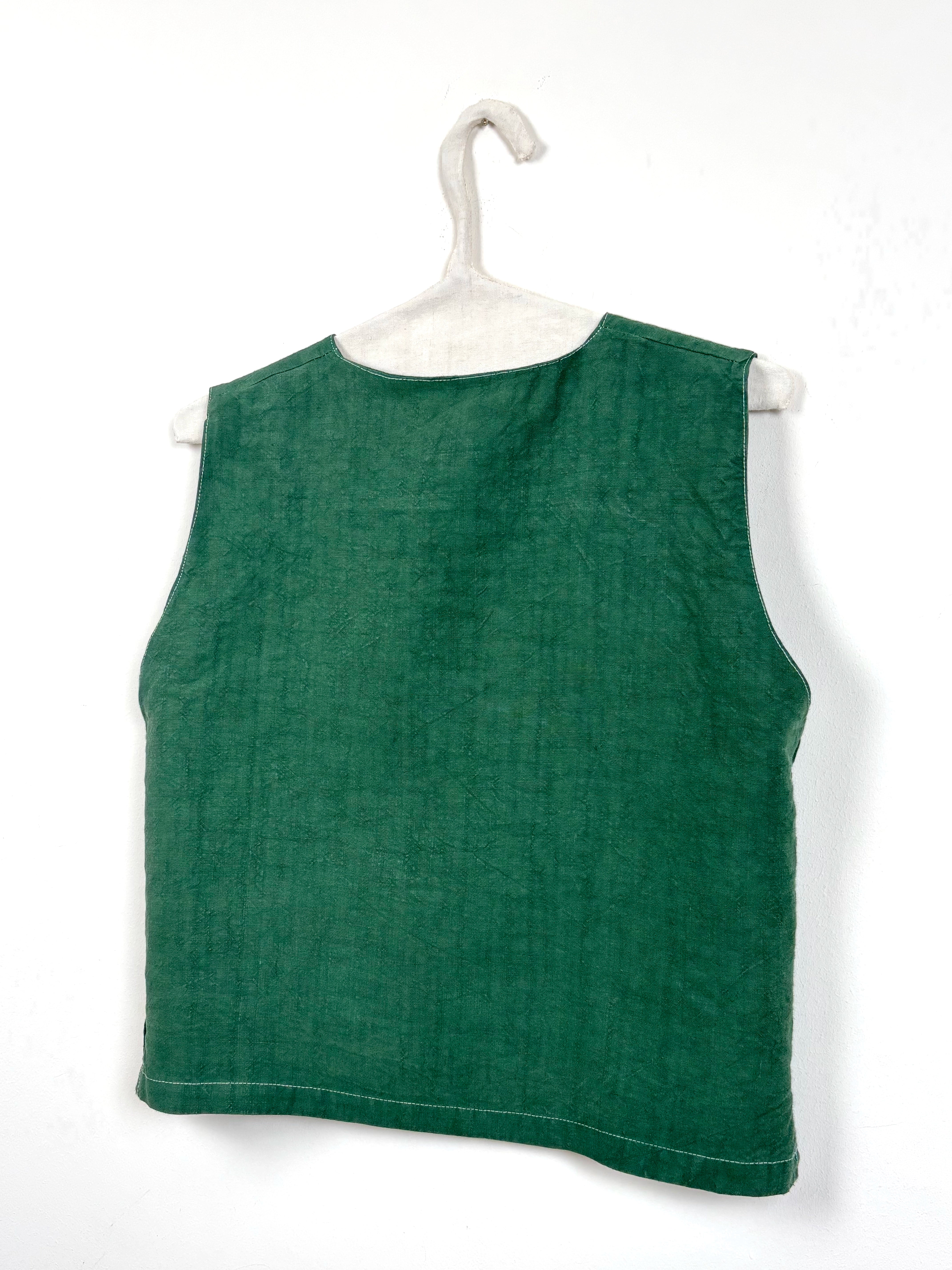 Green dyed vest