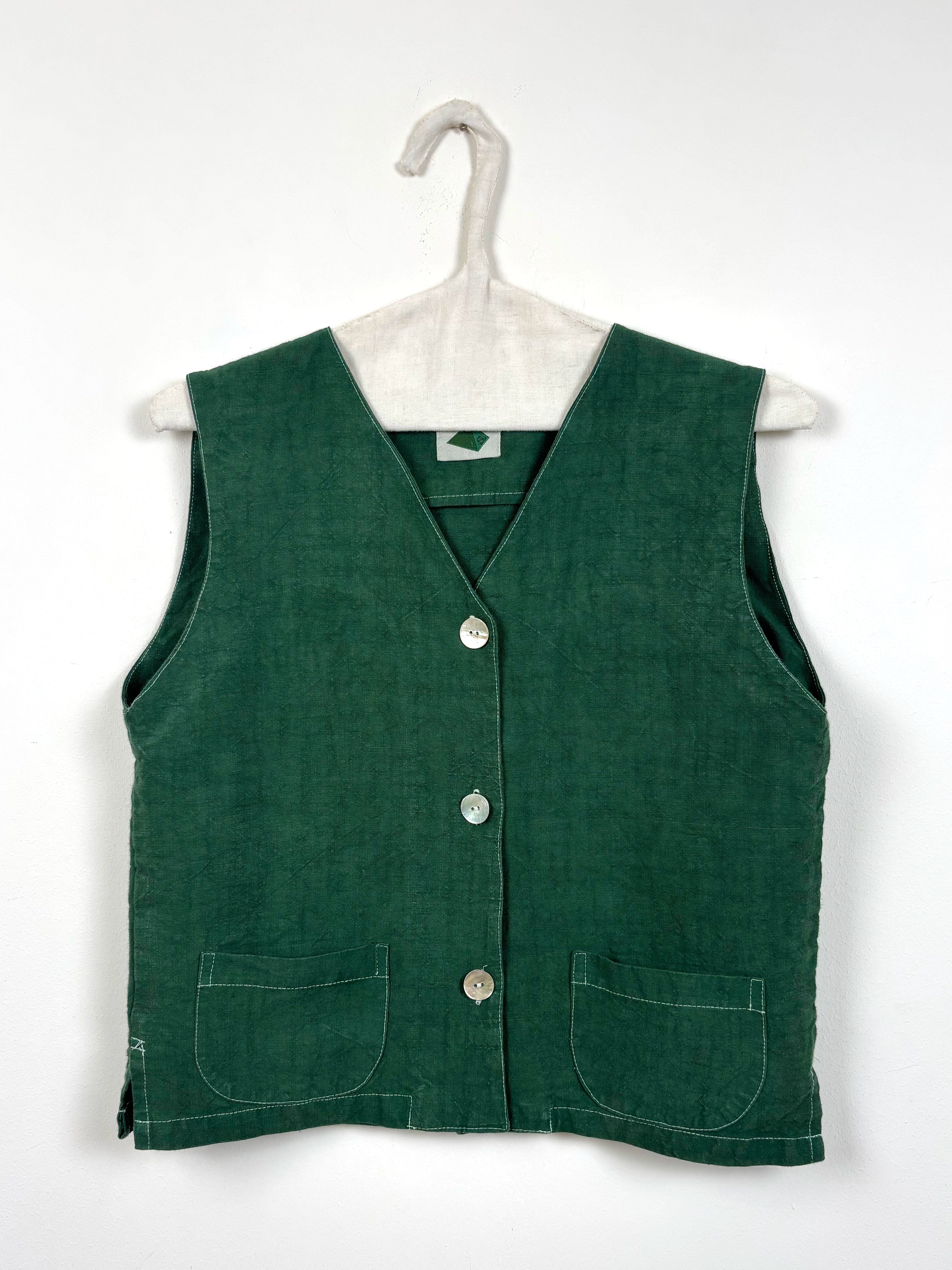 Green dyed vest