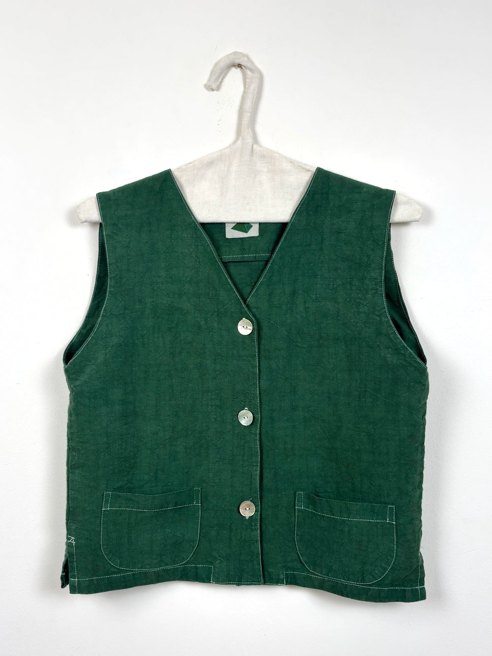 Green dyed vest