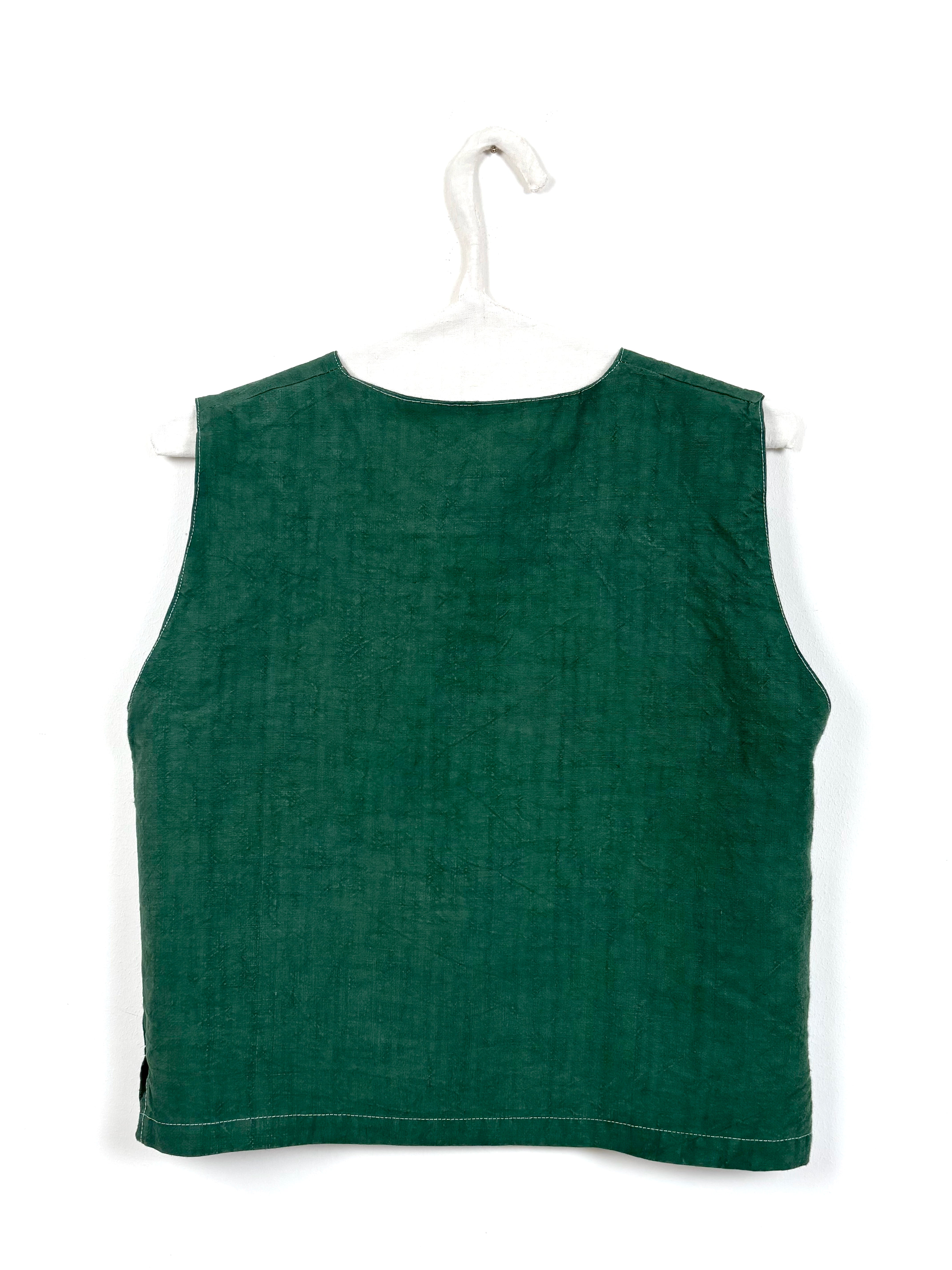 Green dyed vest