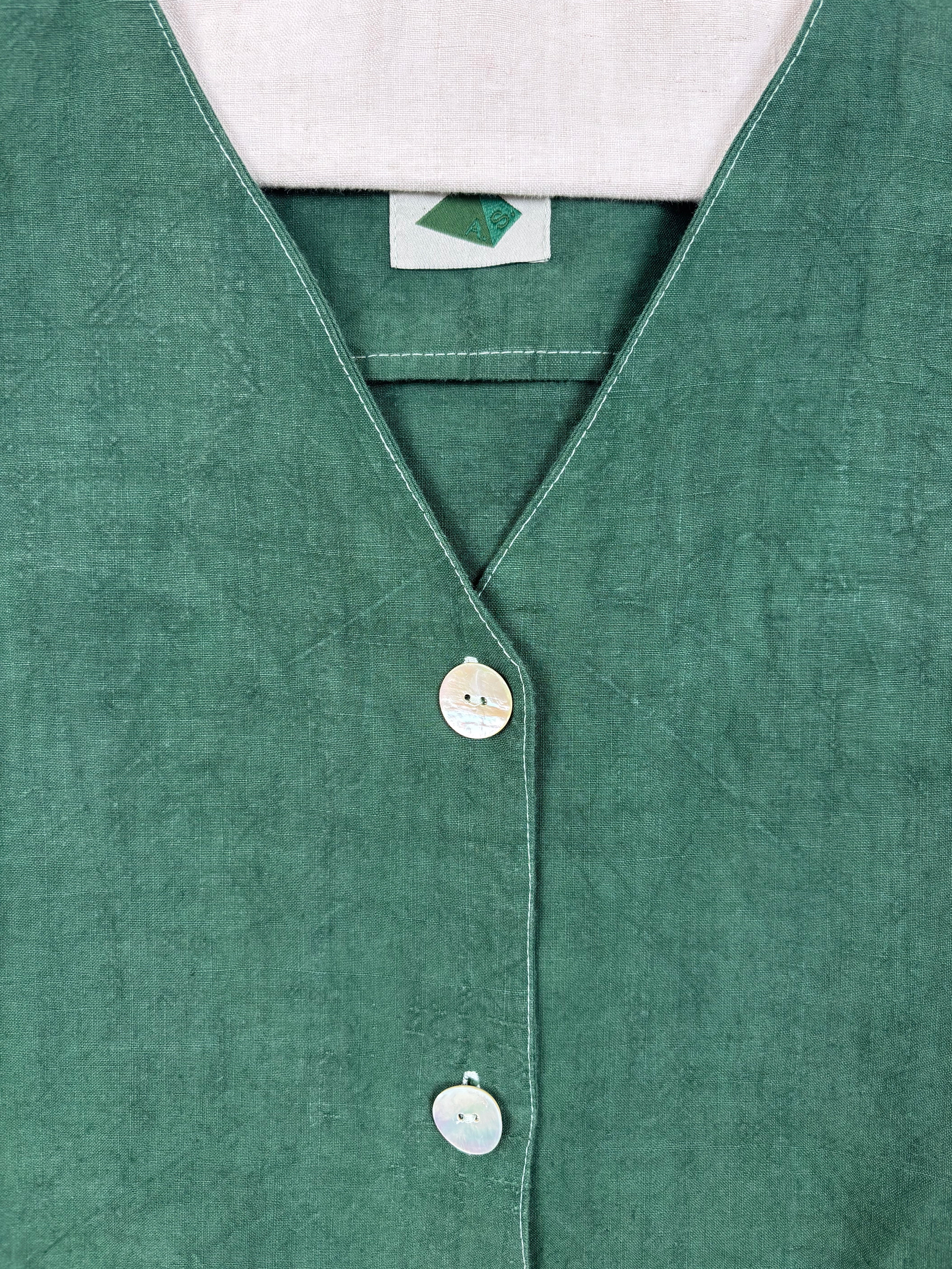 Green dyed vest