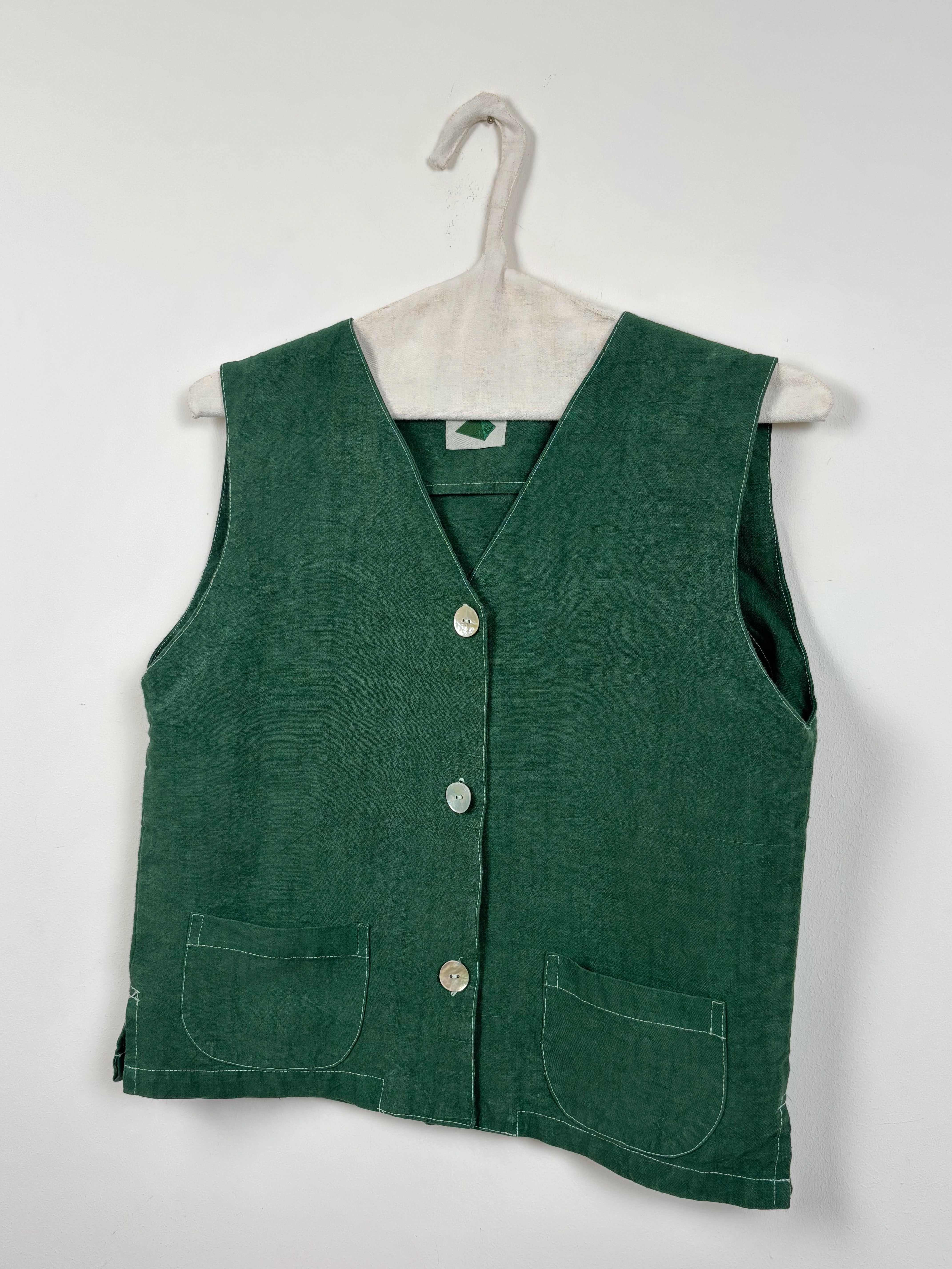 Green dyed vest