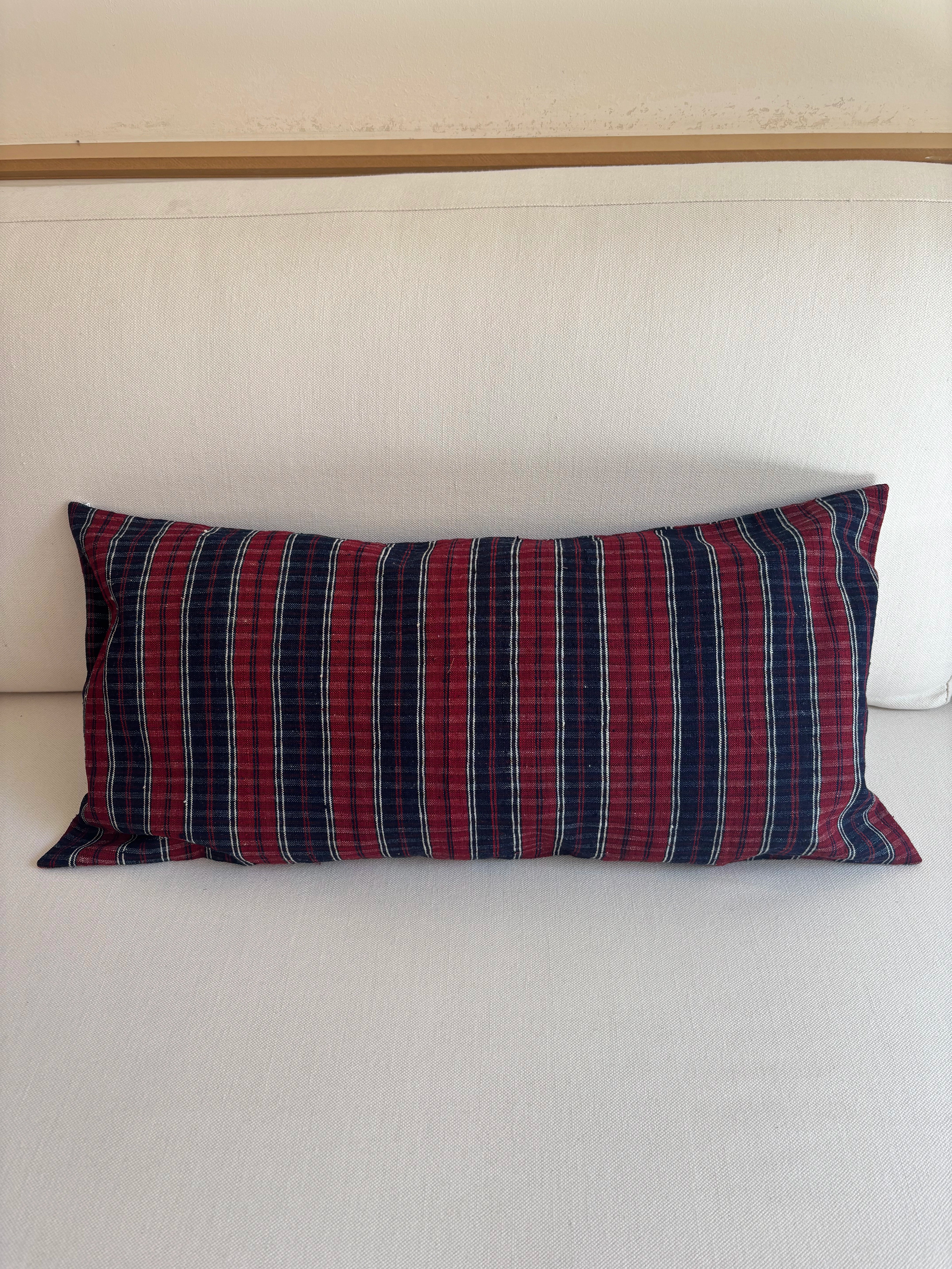 Red & blue pillowcase