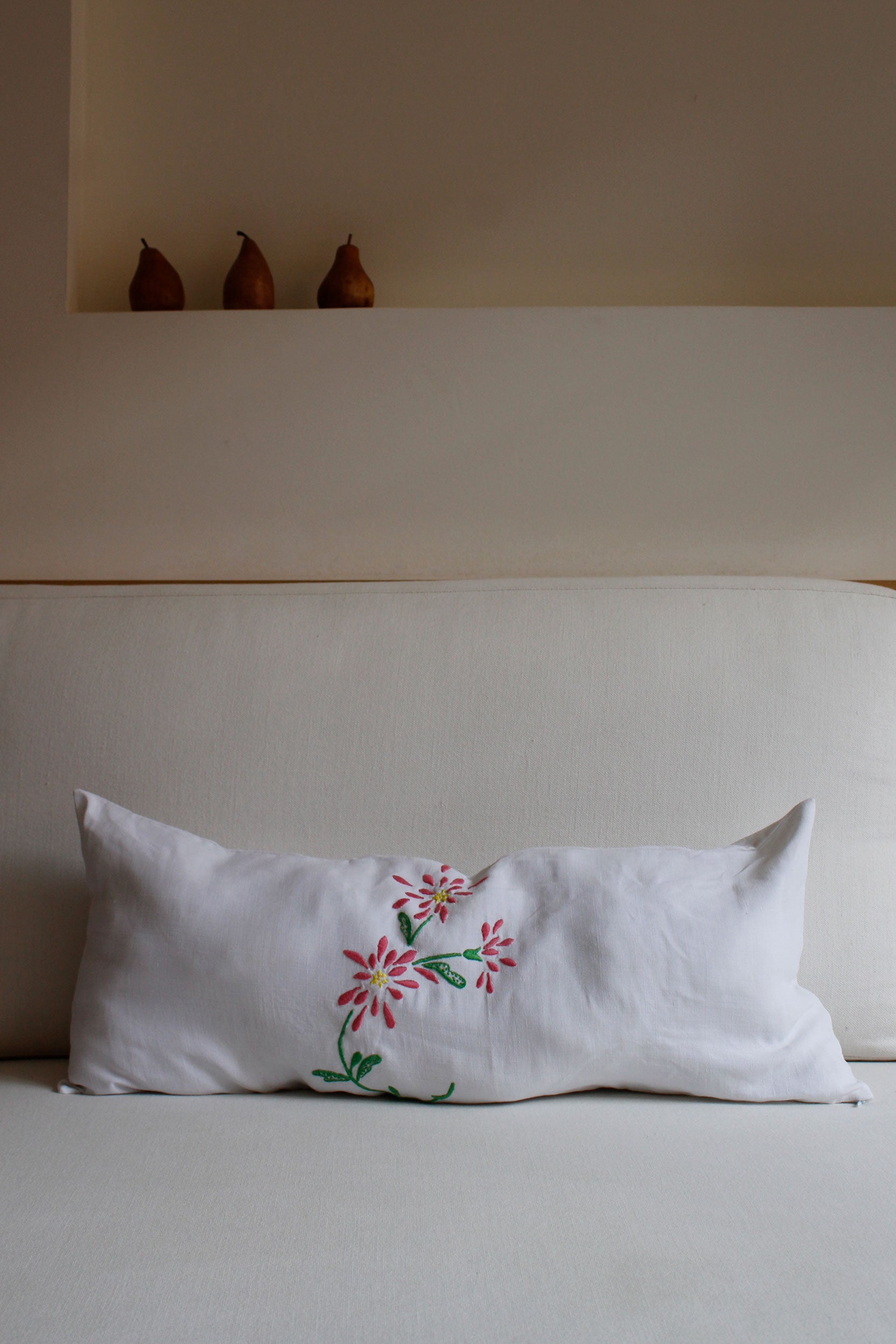 Pink flowers pillowcase