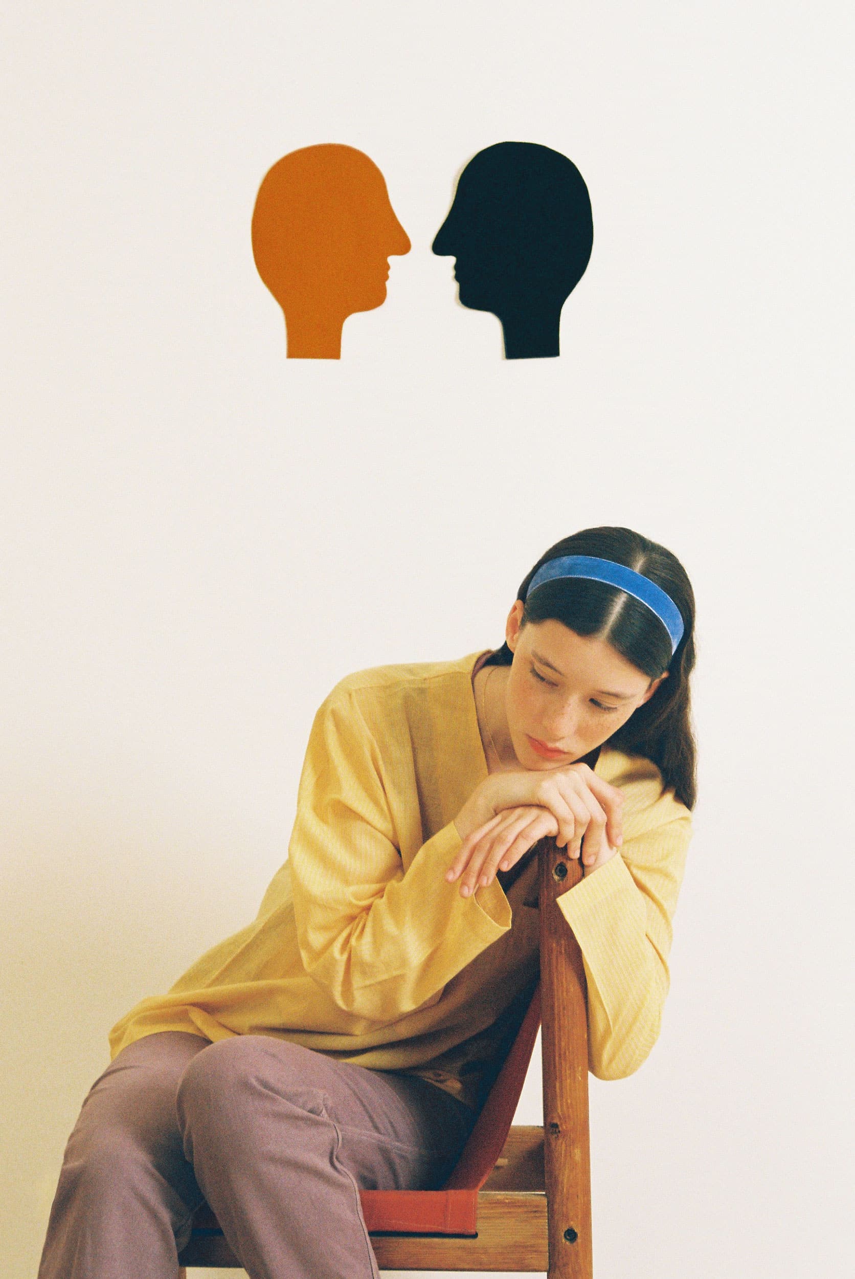 Yellow striped boat shirt