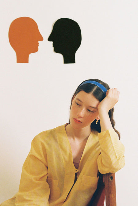 Yellow striped boat shirt