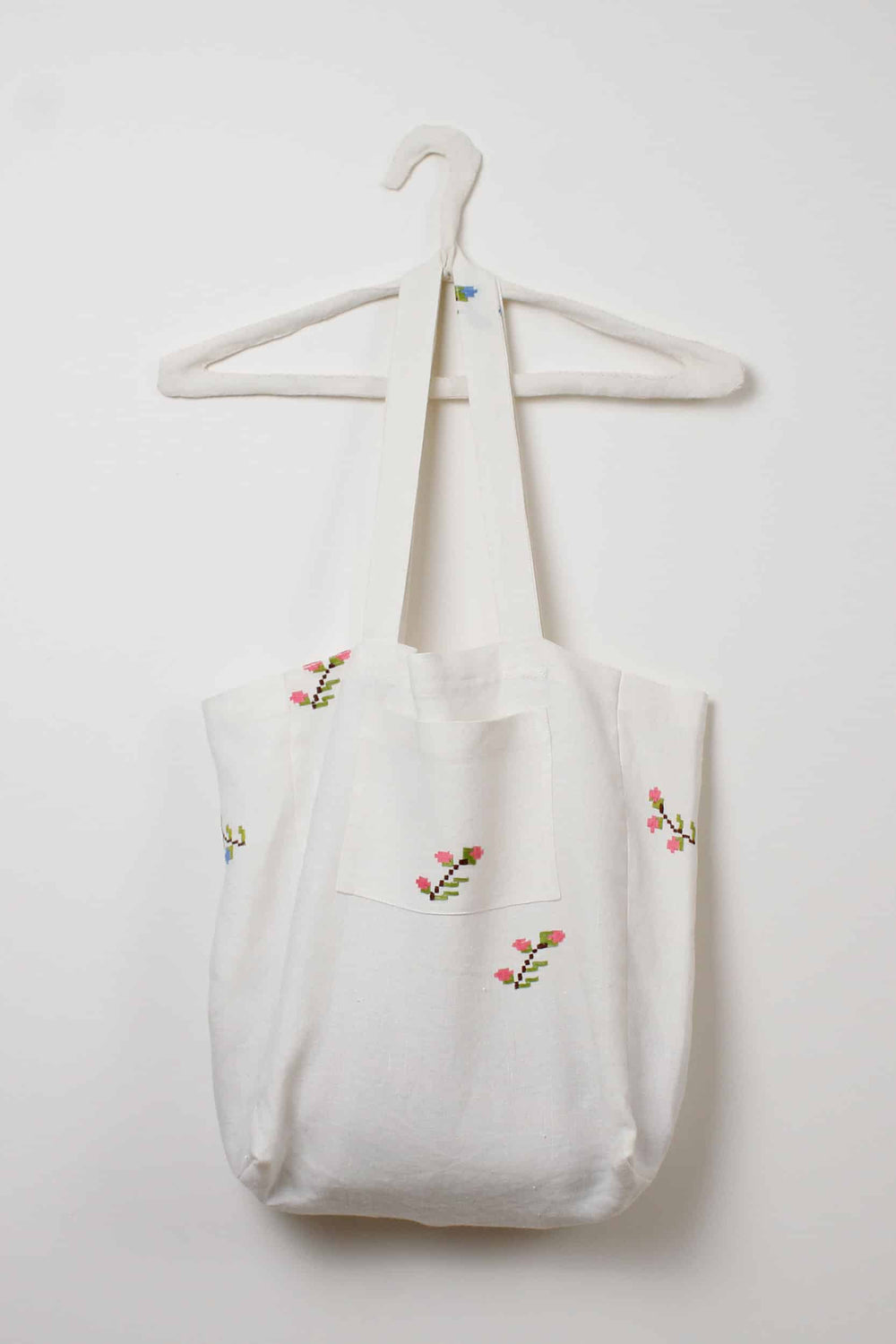 Small pink flowers bag