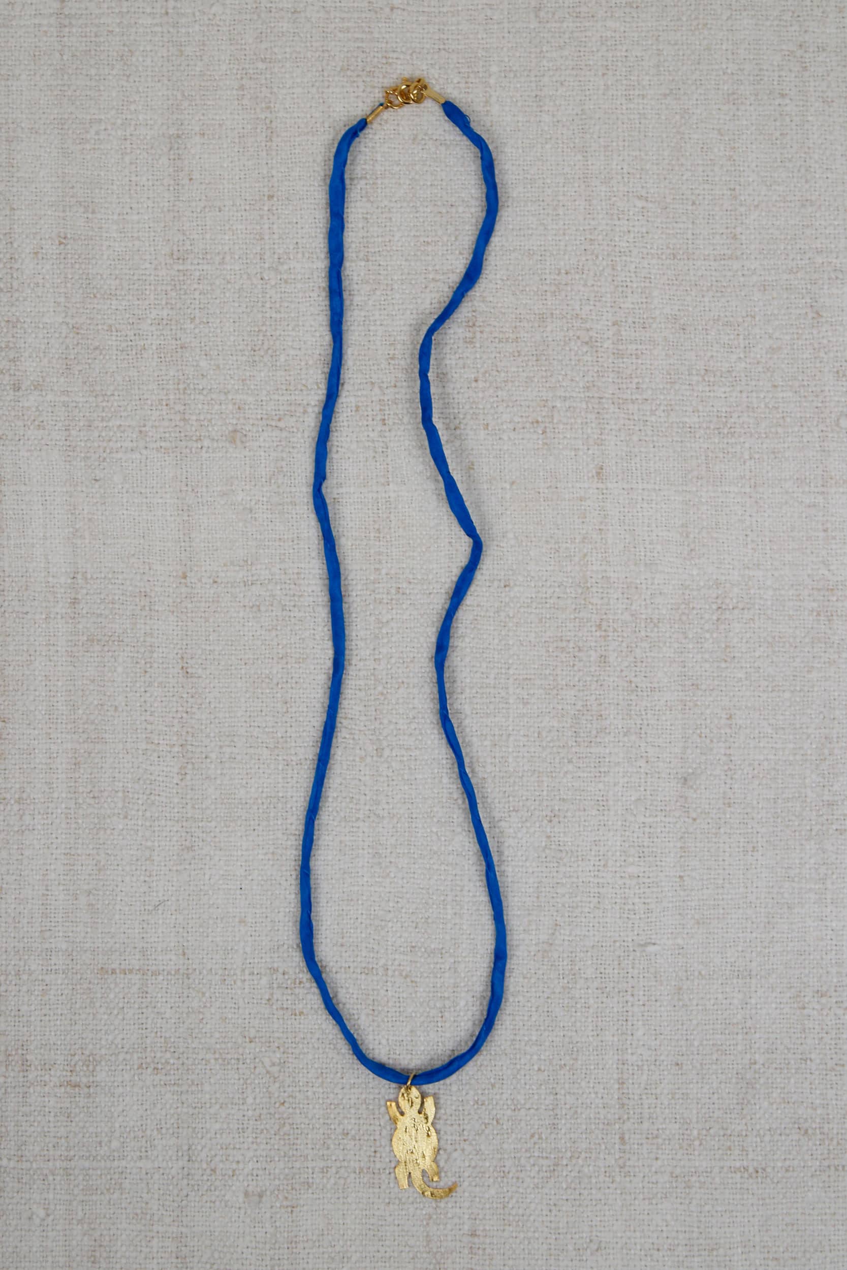 Lizard silk necklace