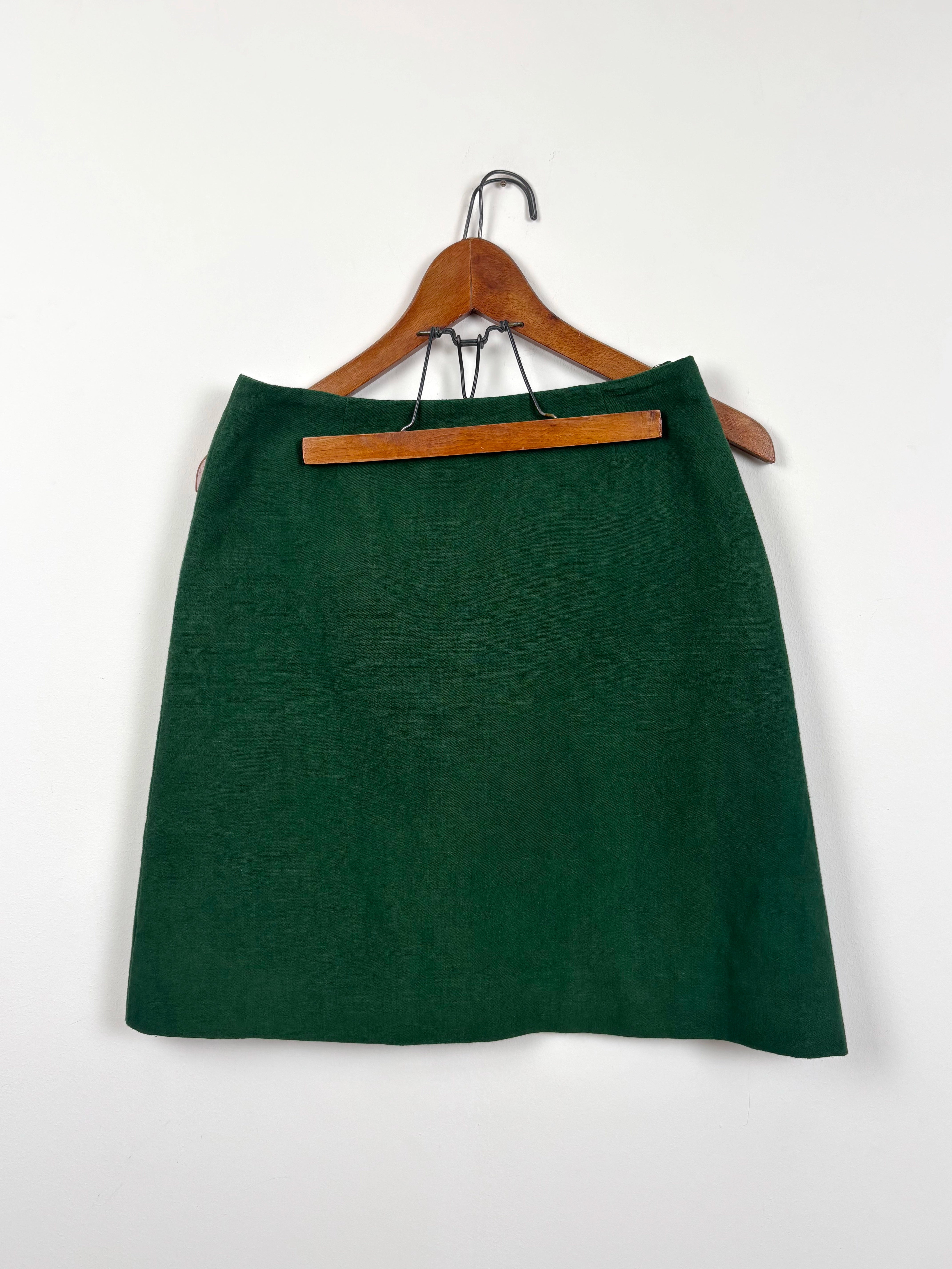 Green dyed skirt