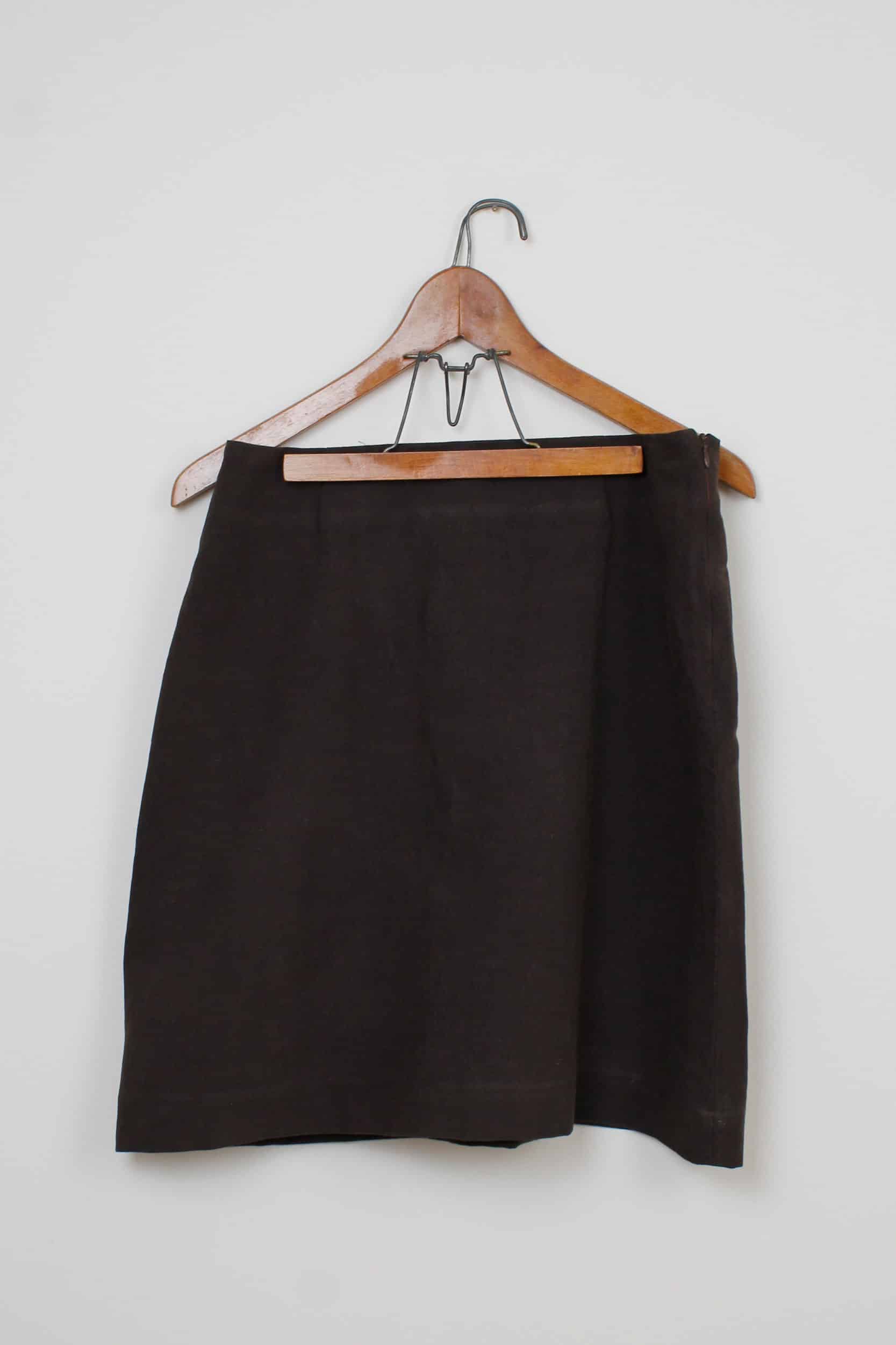 Brown dyed skirt