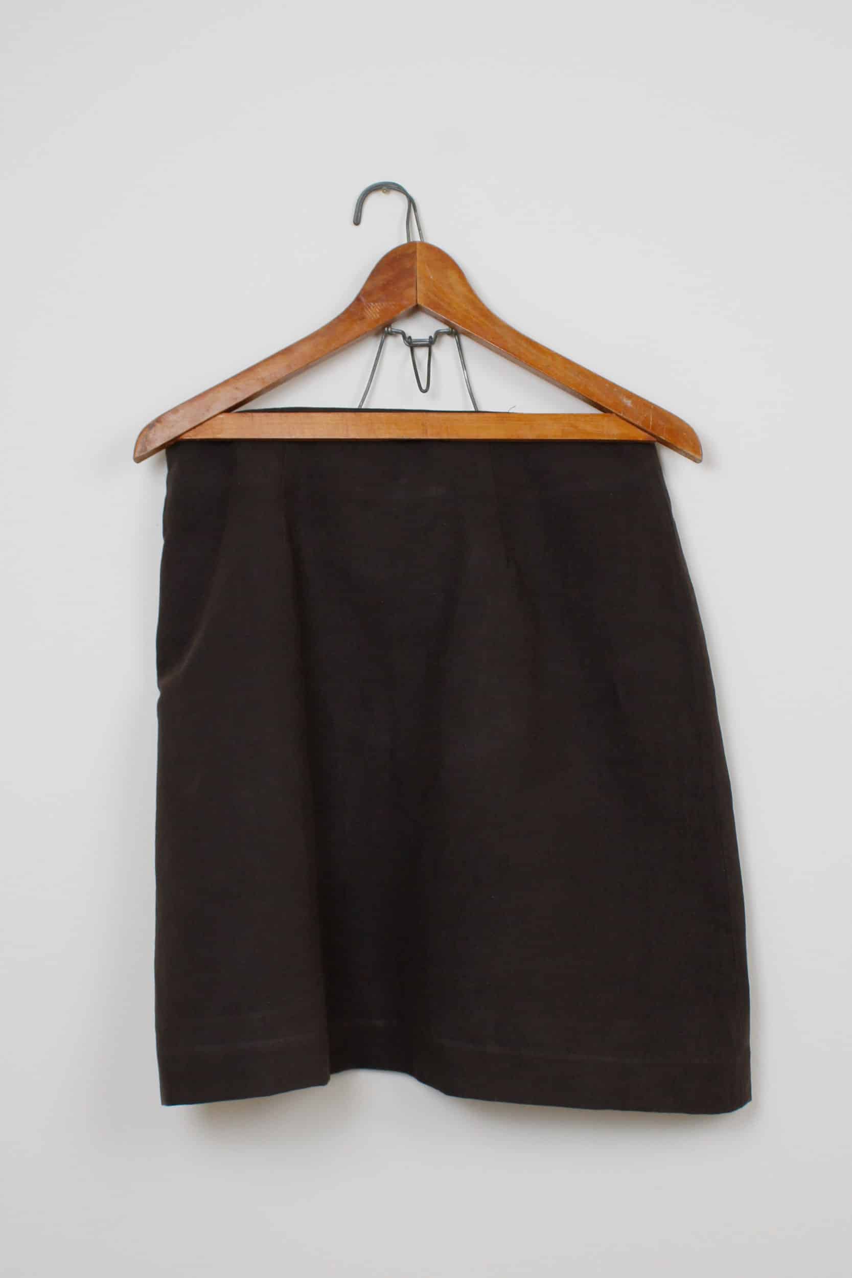 Brown dyed skirt
