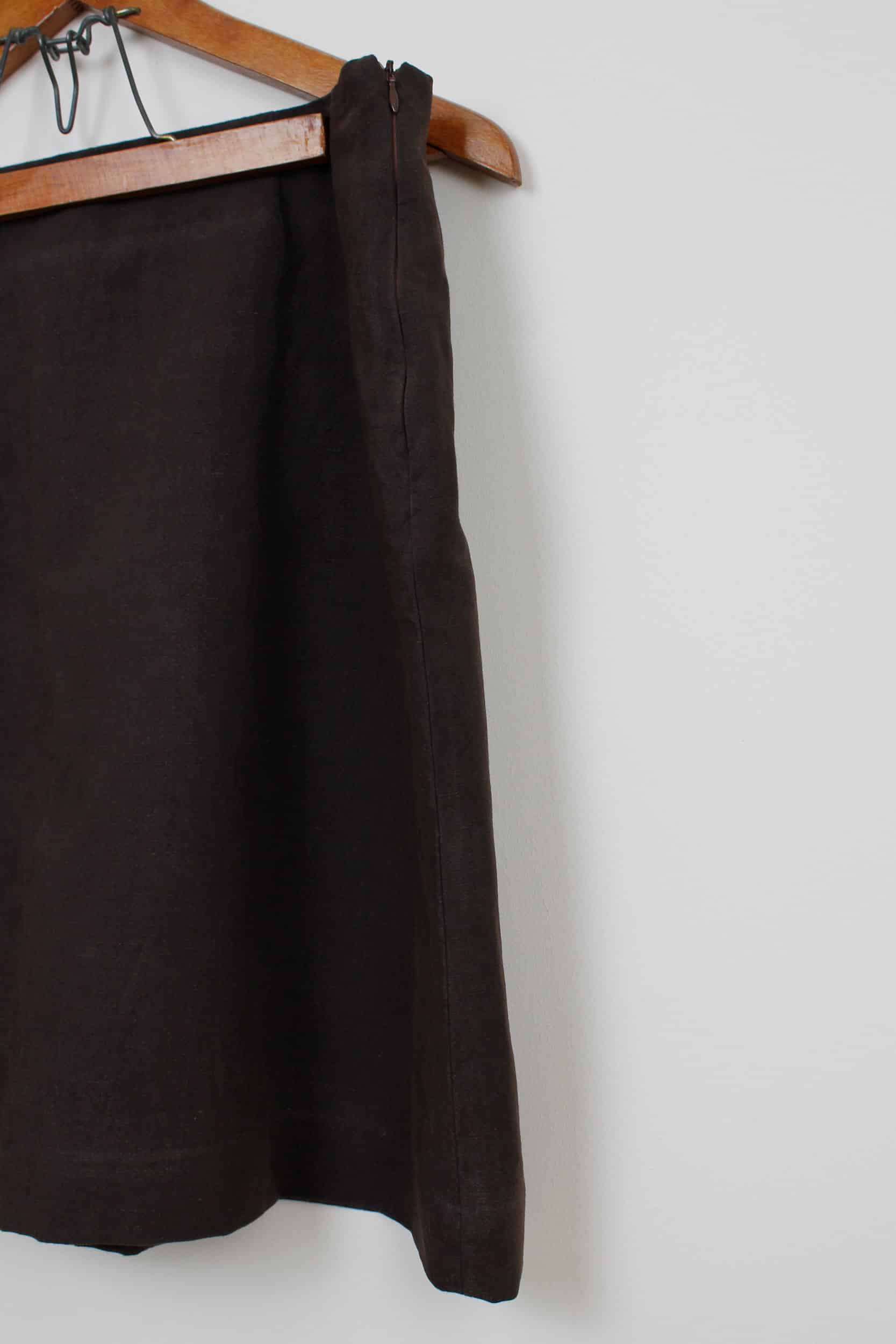 Brown dyed skirt