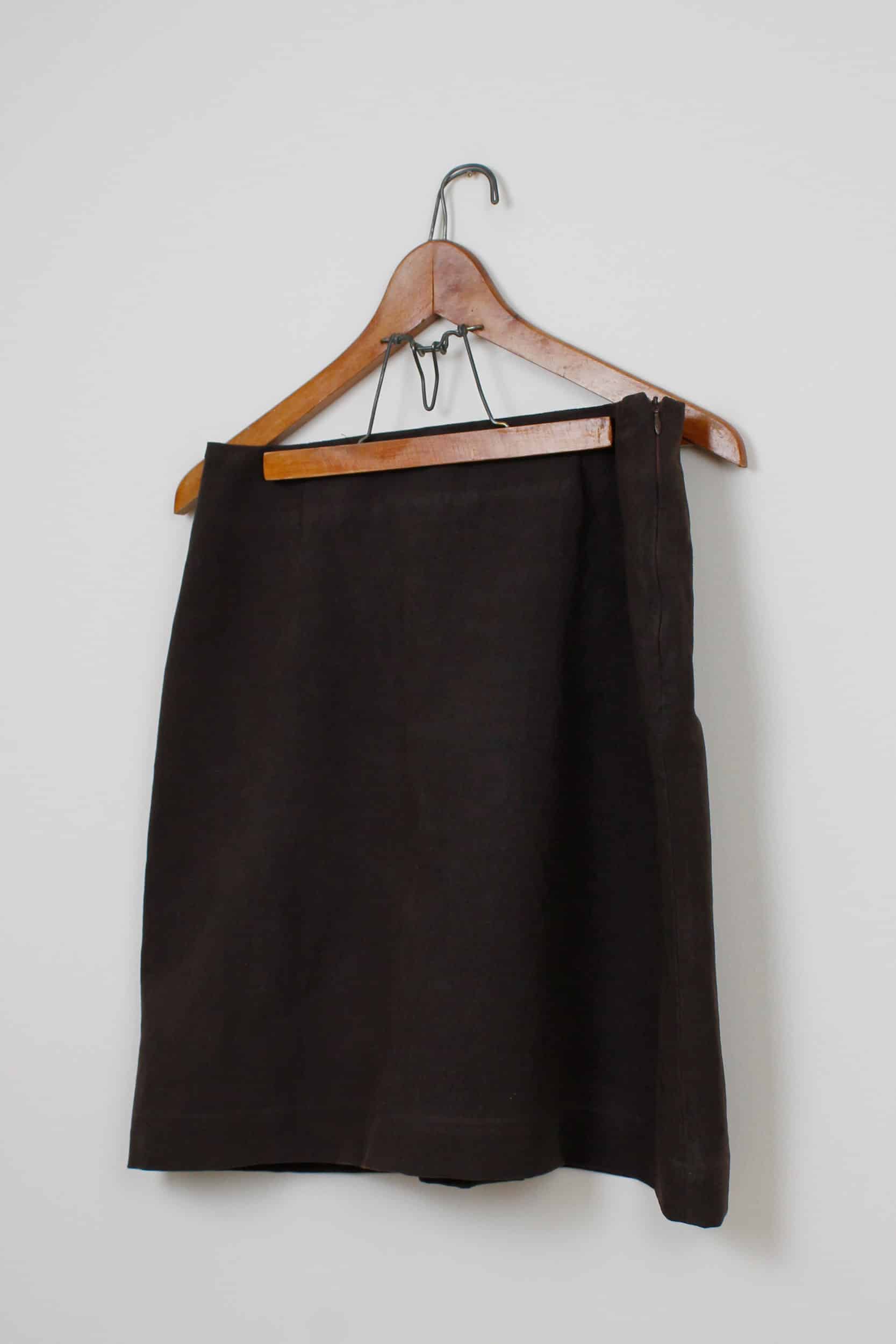 Brown dyed skirt