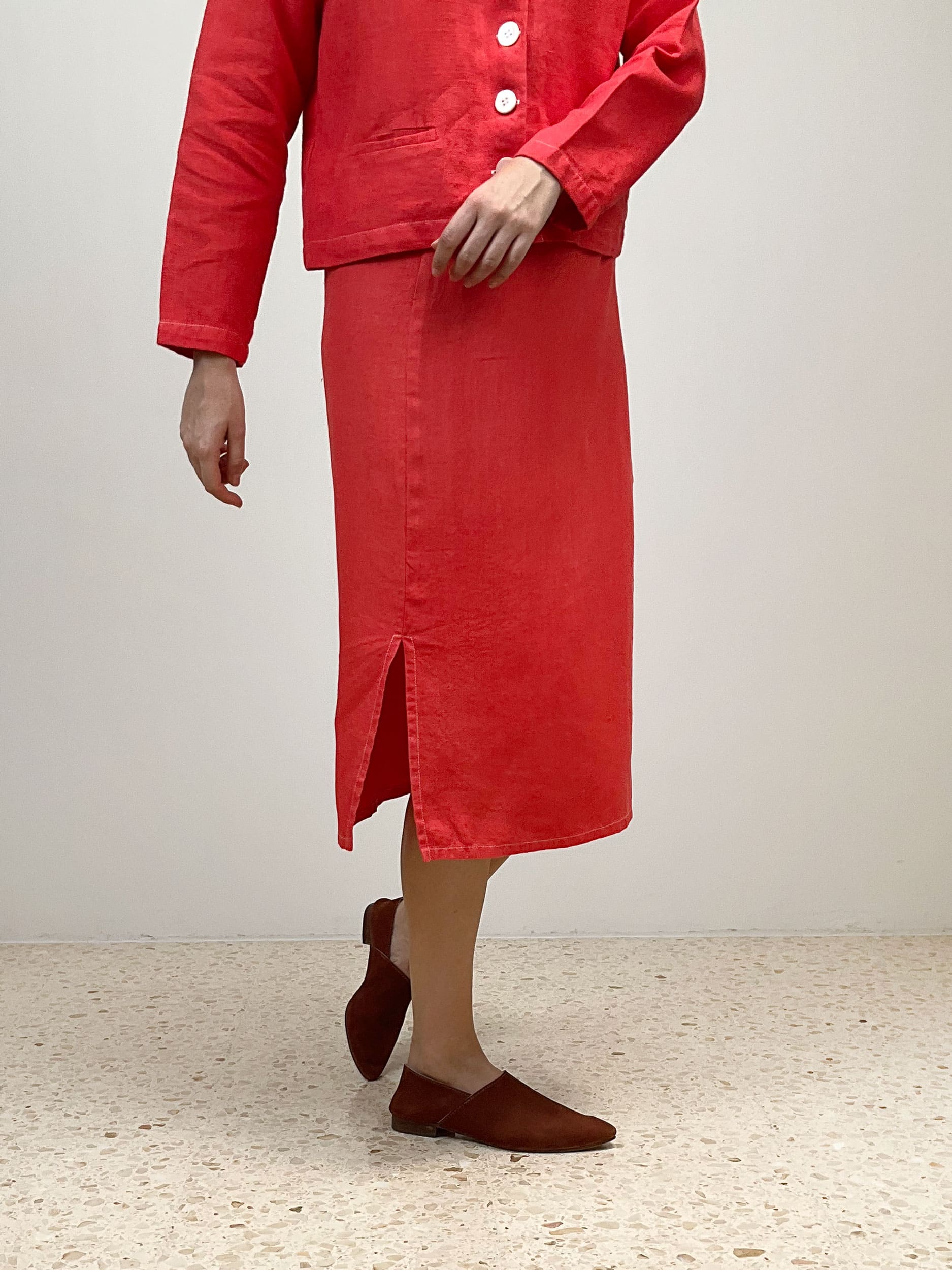 Red dyed sarong