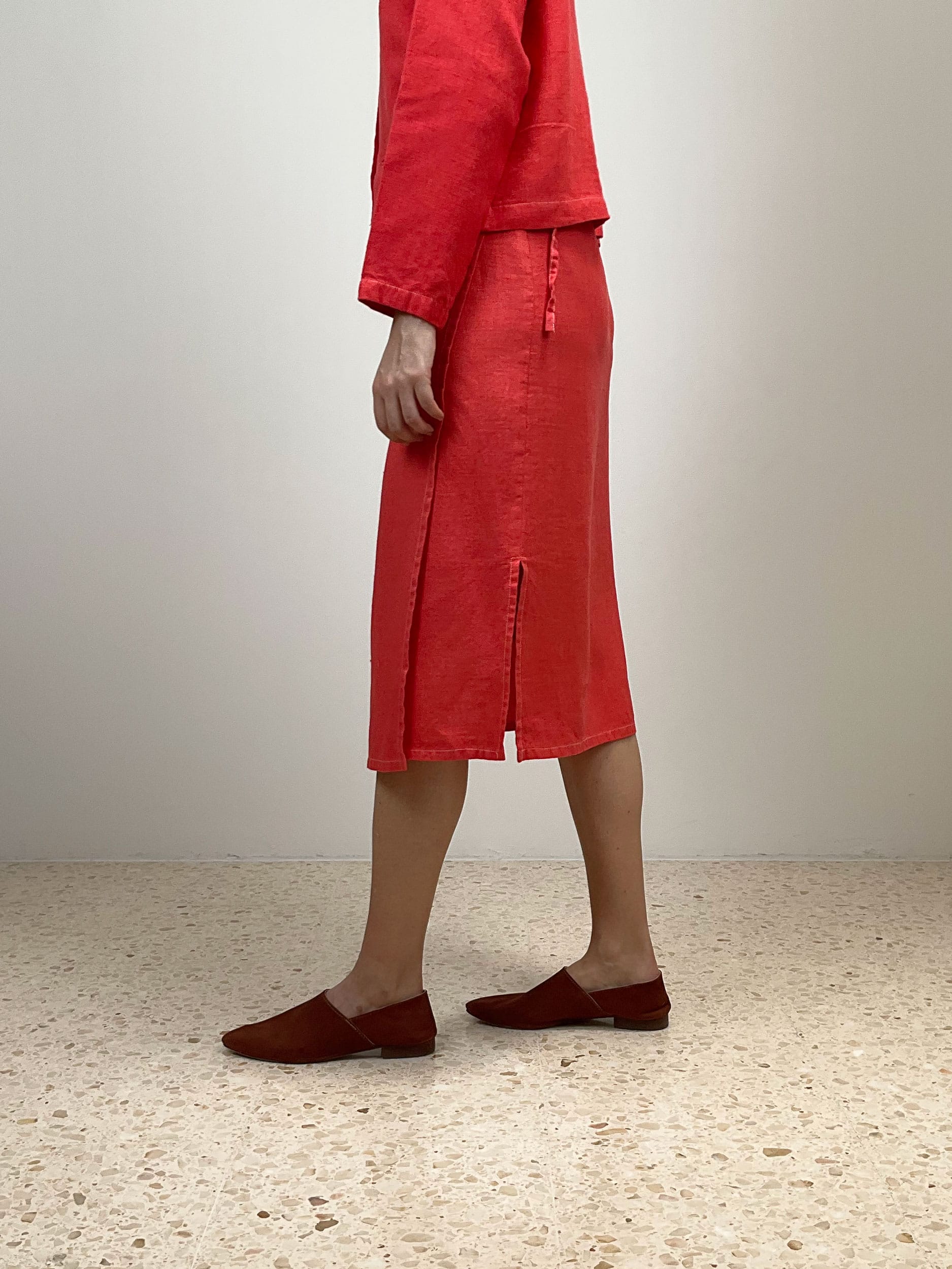 Red dyed sarong
