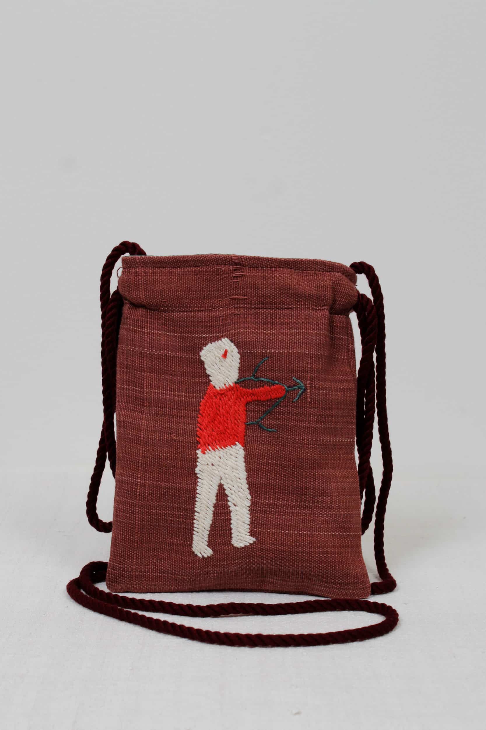 Archer scene pouch bag