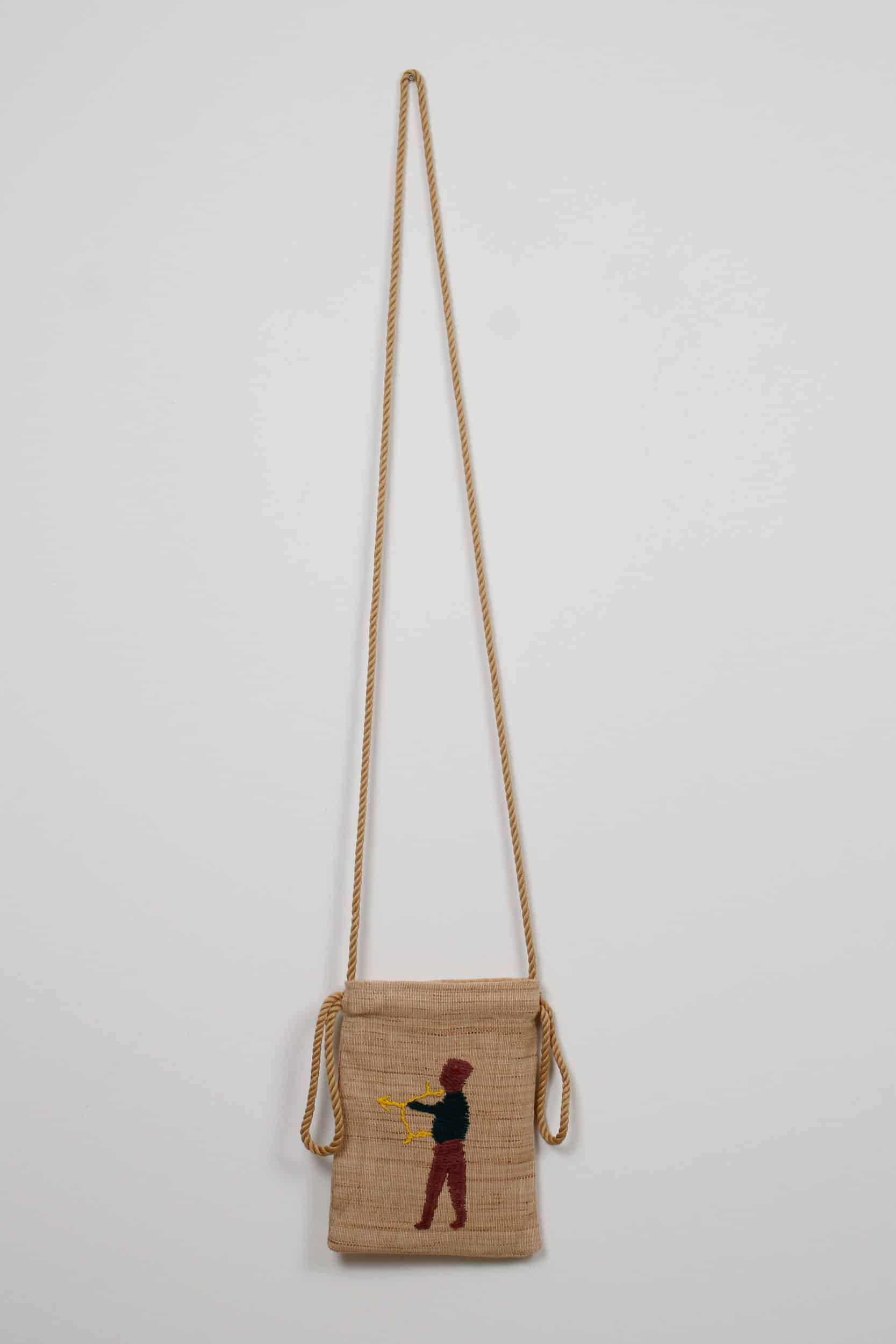 An archer scene pouch bag