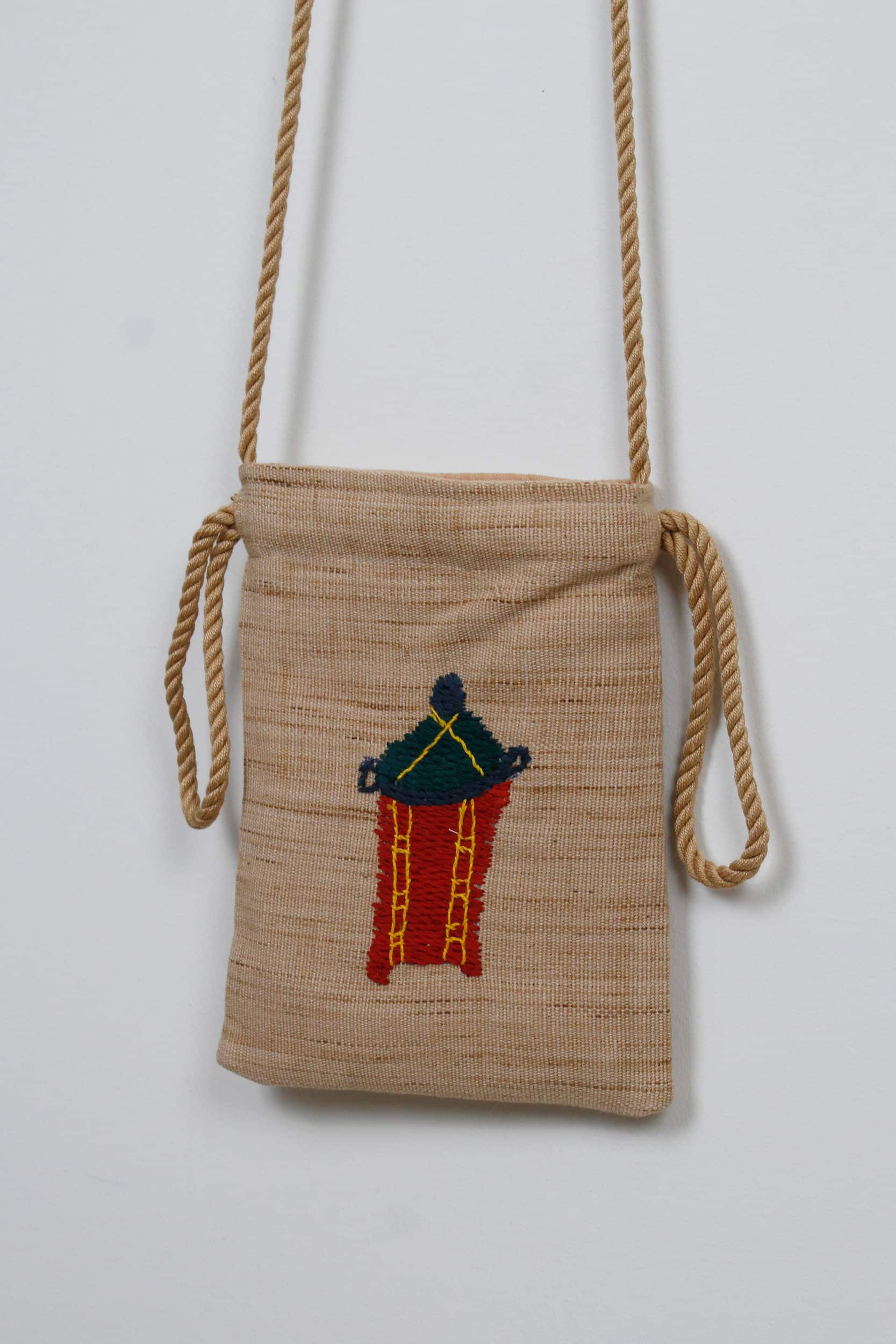 An archer scene pouch bag