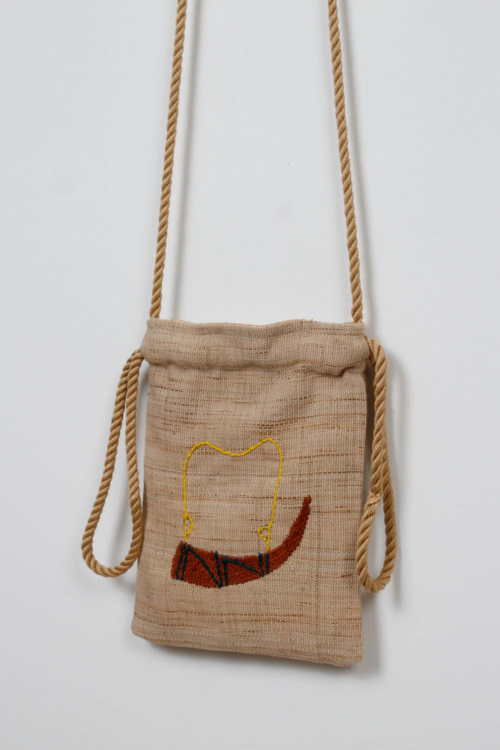 Black cow scene pouch bag