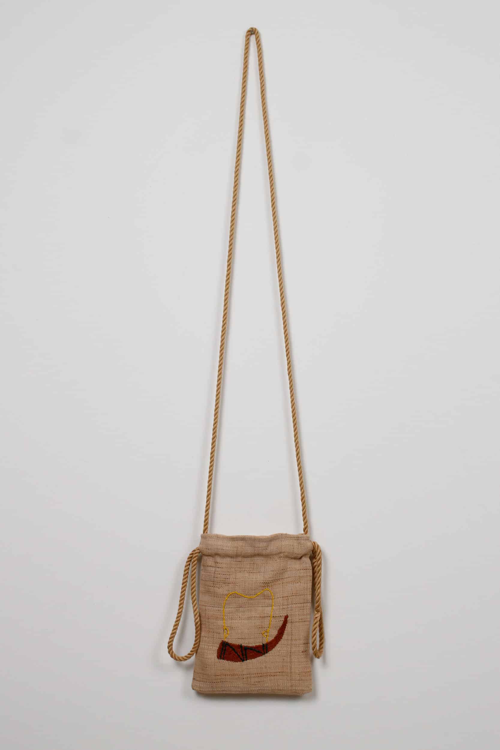 Black cow scene pouch bag