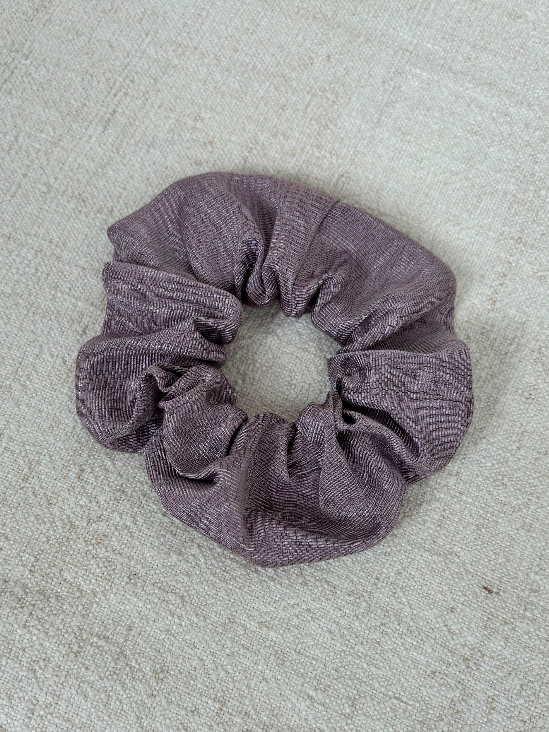 Lavender silk scrunchie