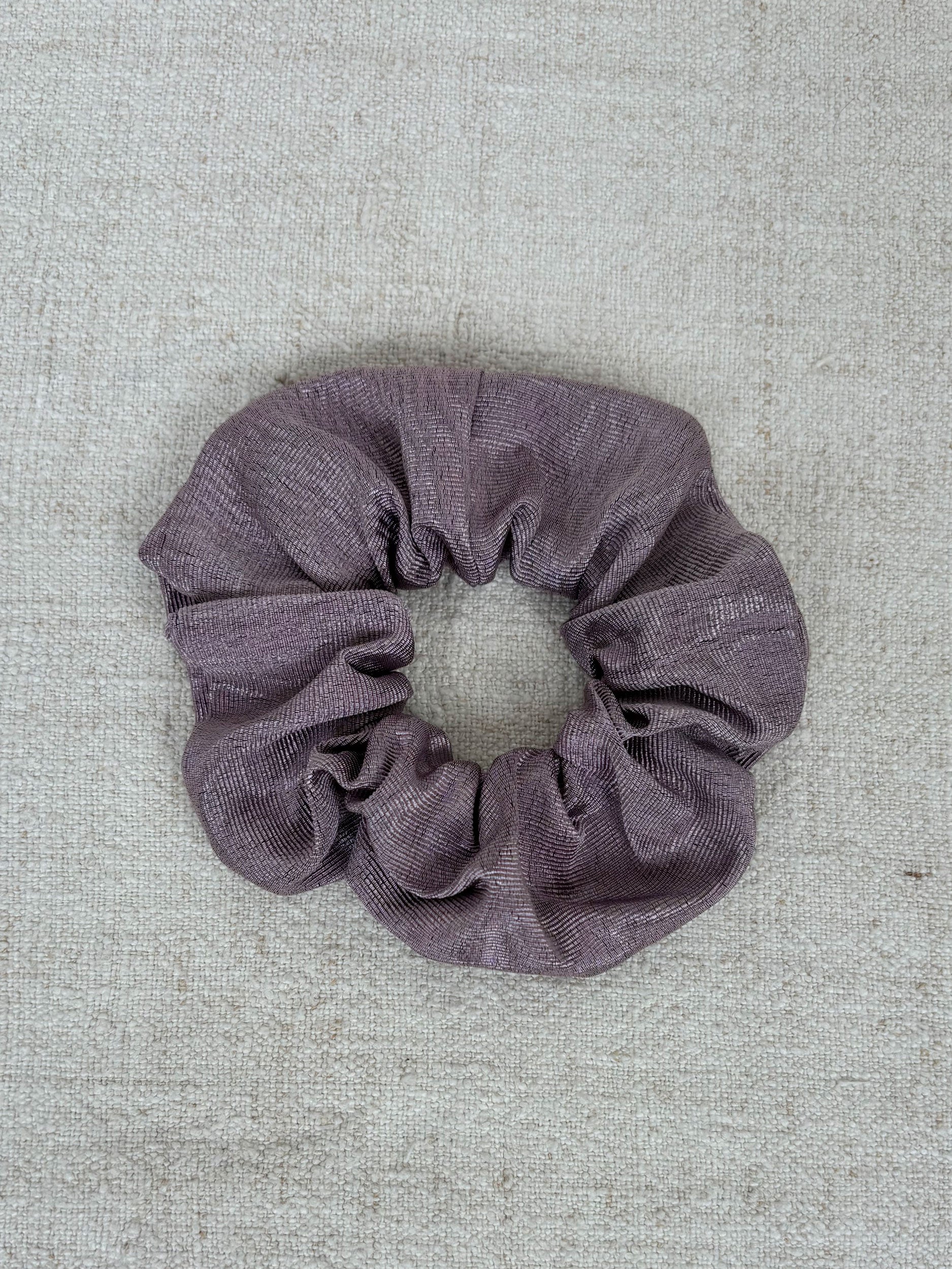 Lavender silk scrunchie