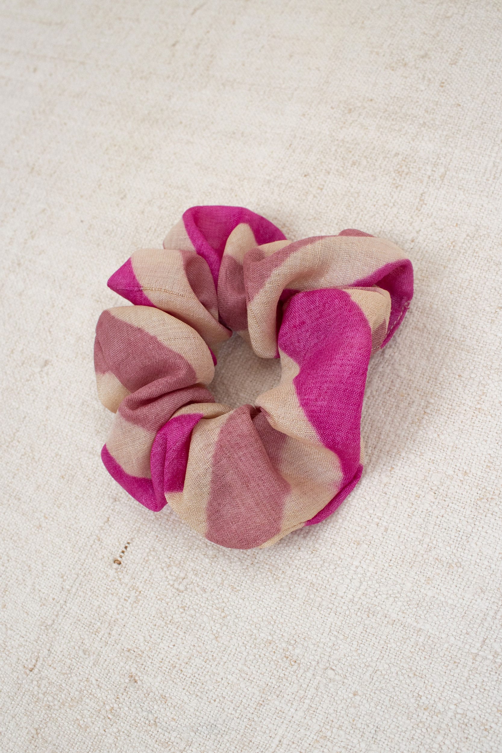 Pink tones silk scrunchie