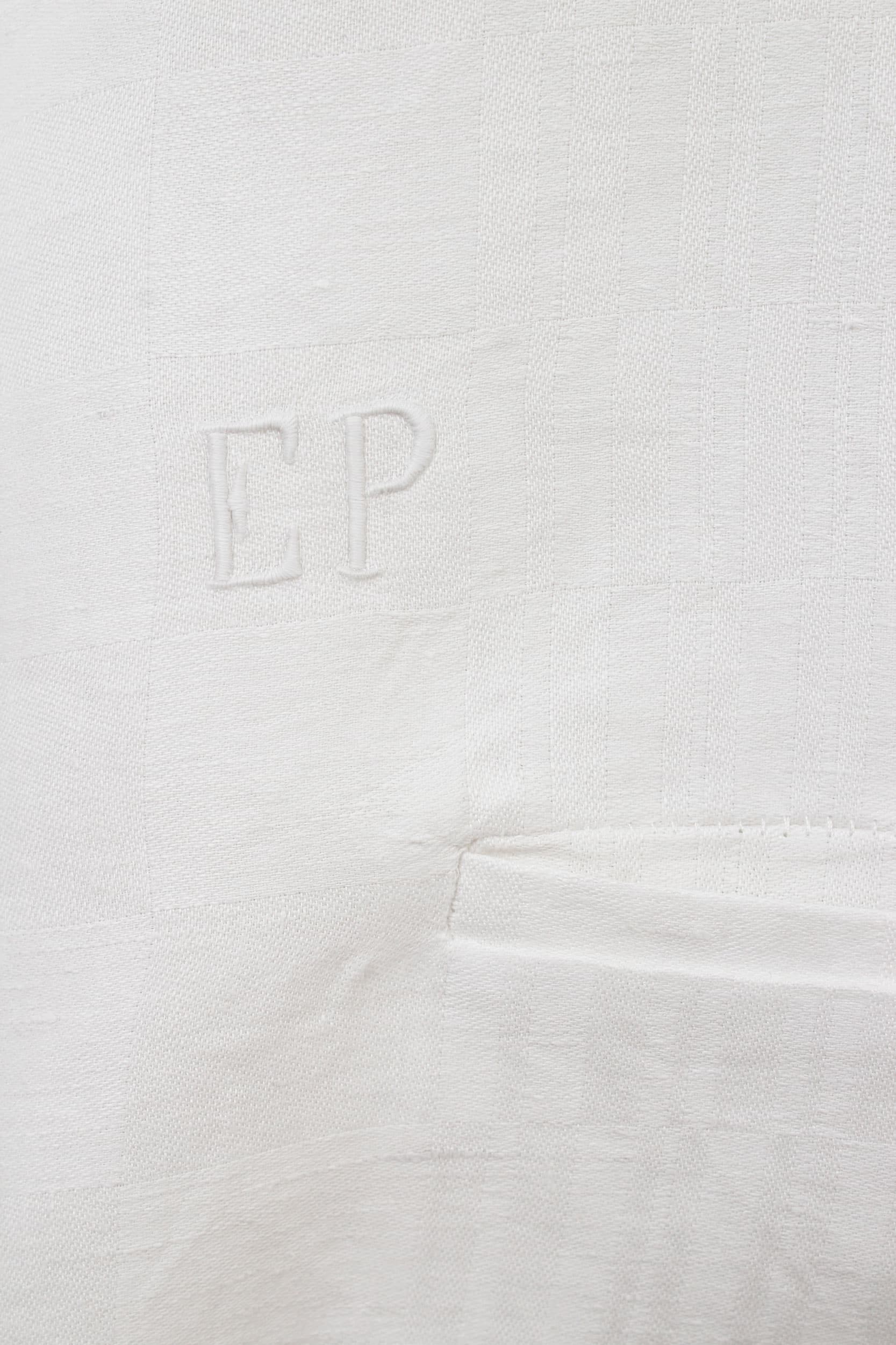 White linen short jacket