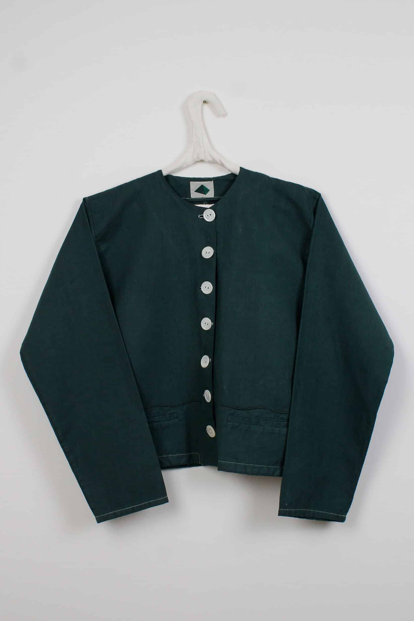 Green dyed short jacket