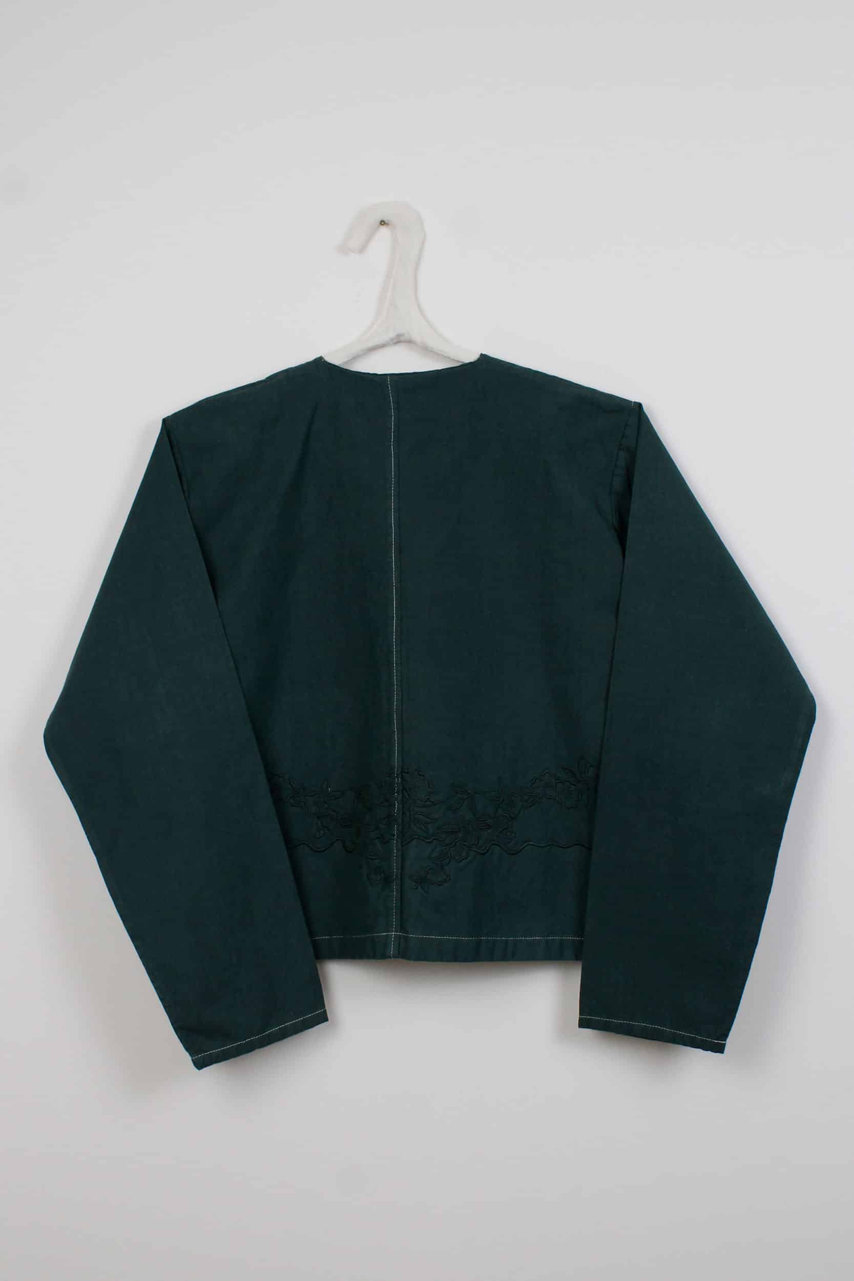 Green dyed short jacket