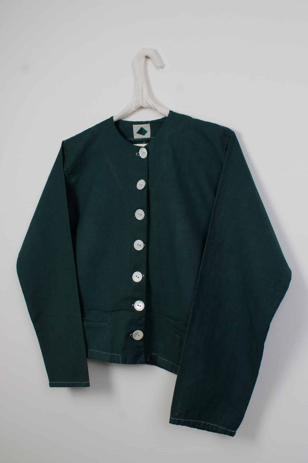 Green dyed short jacket