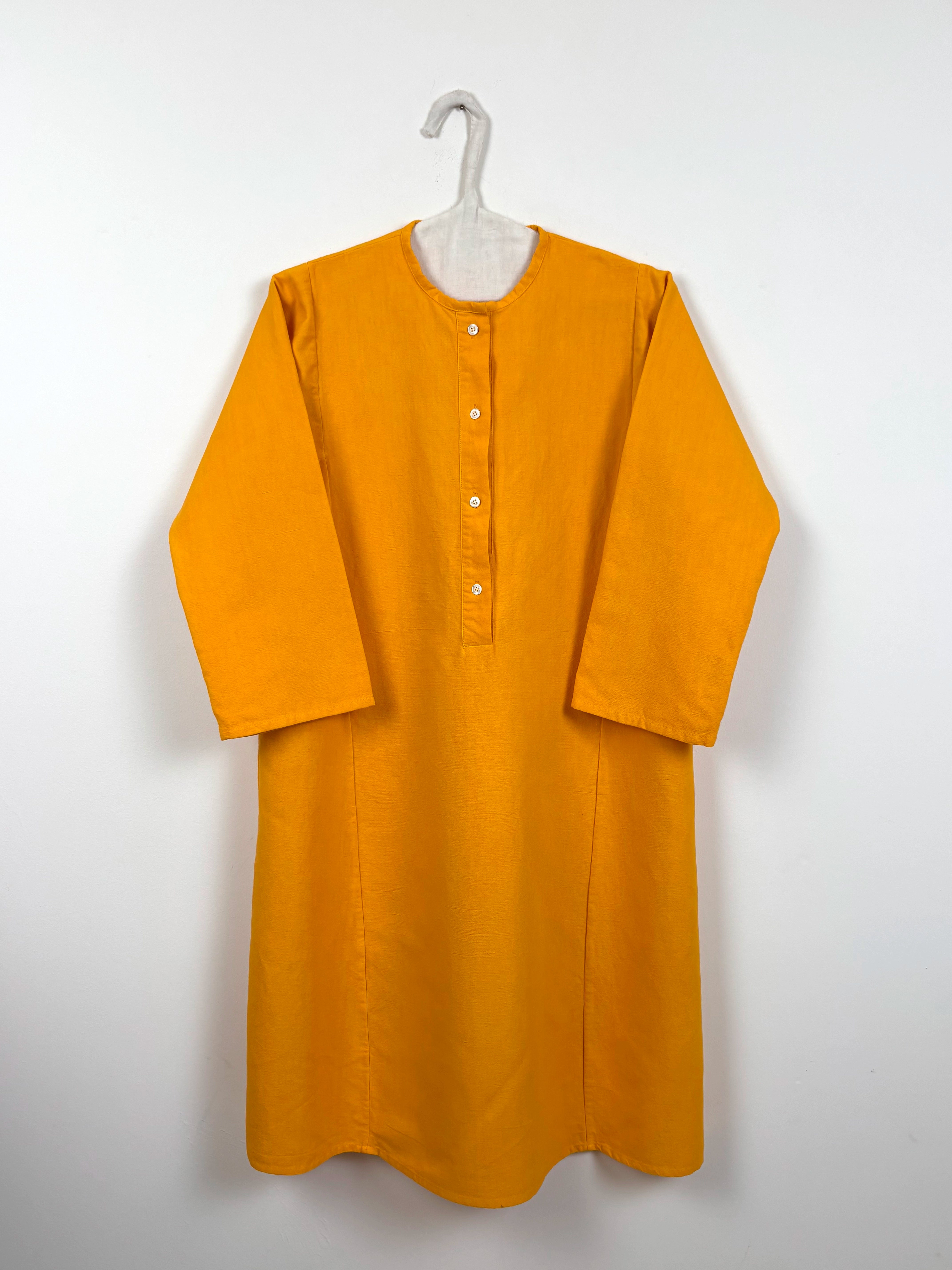 Vibrant yellow dyed tunic