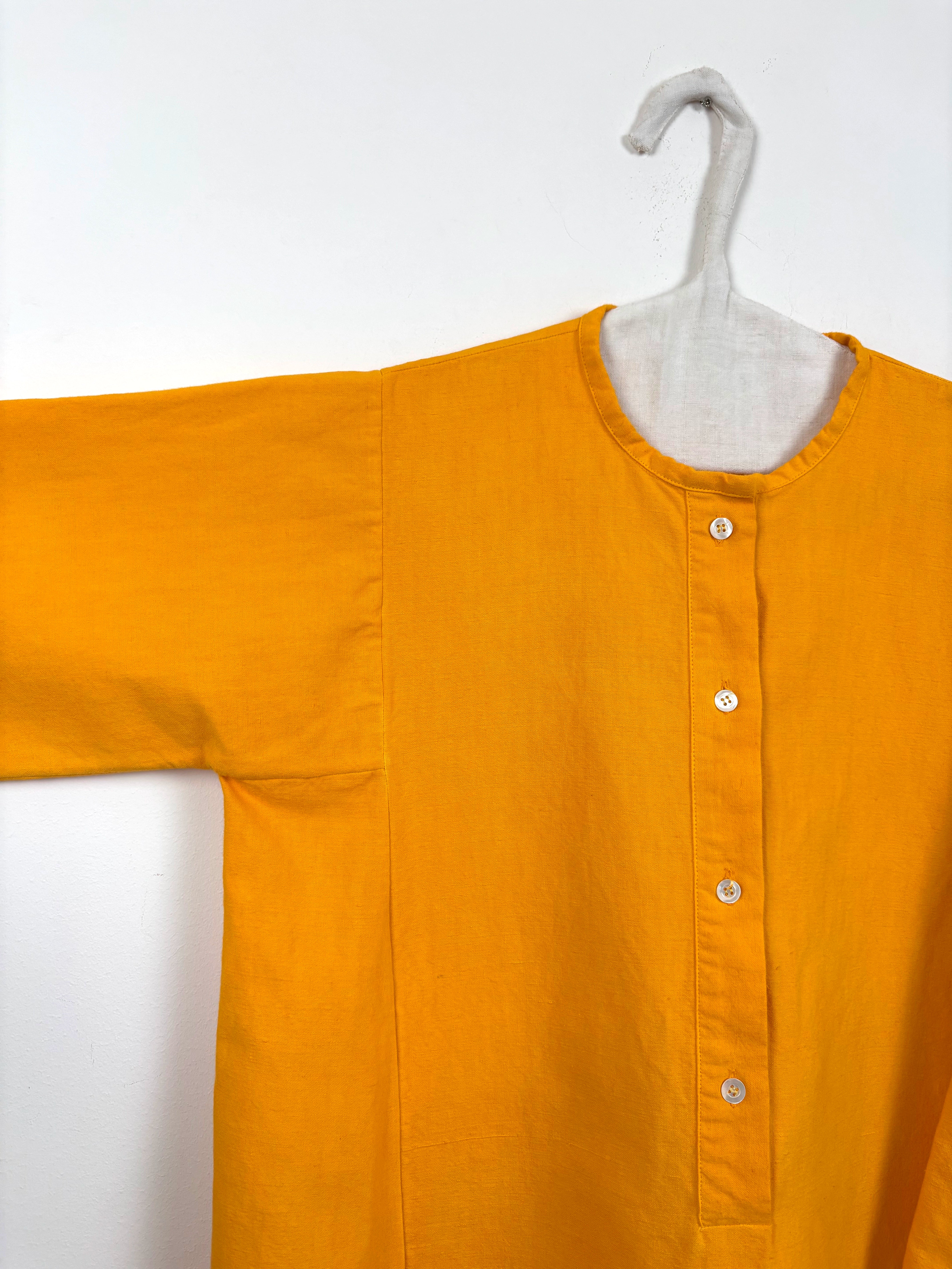 Vibrant yellow dyed tunic