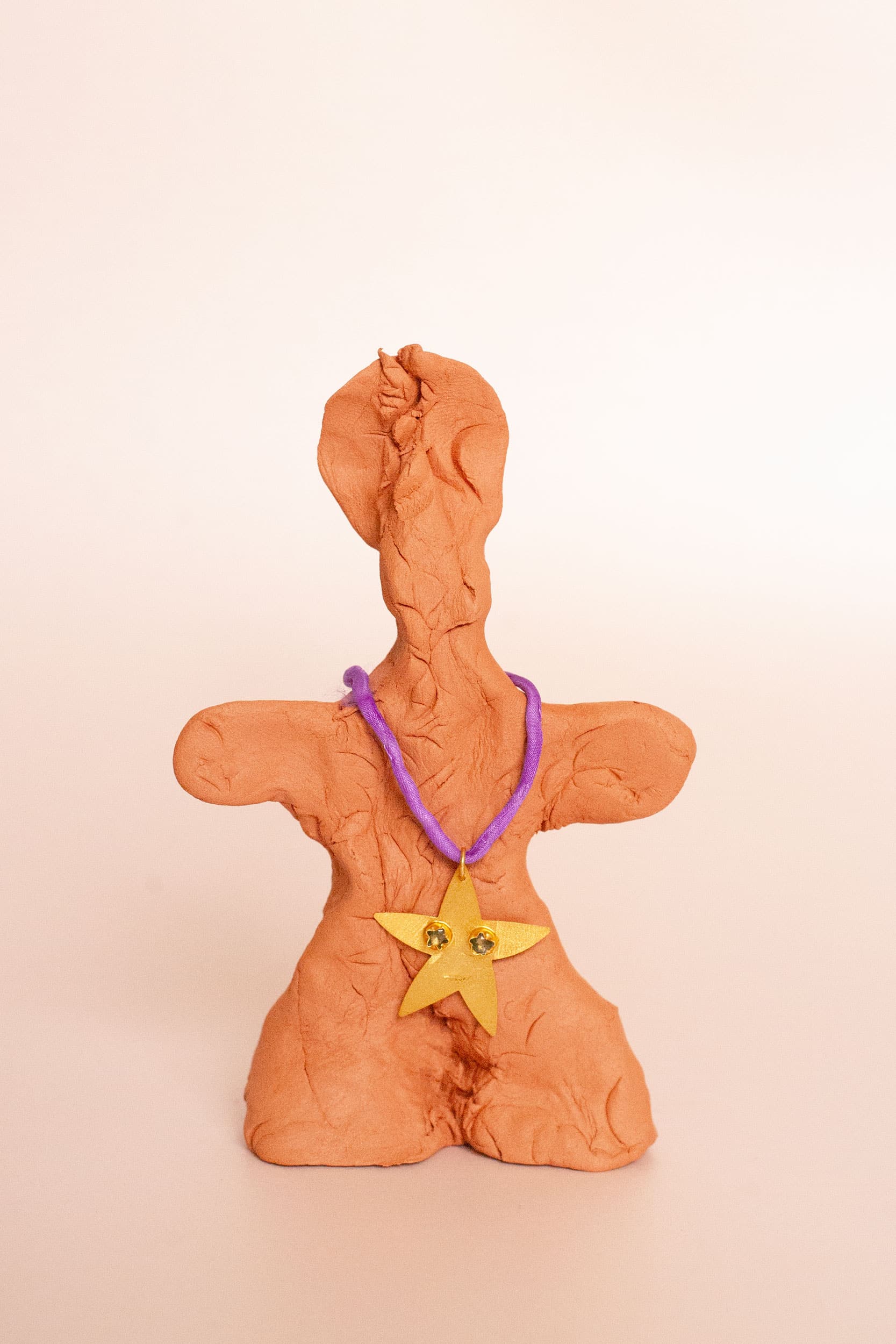 Vega gold silk necklace