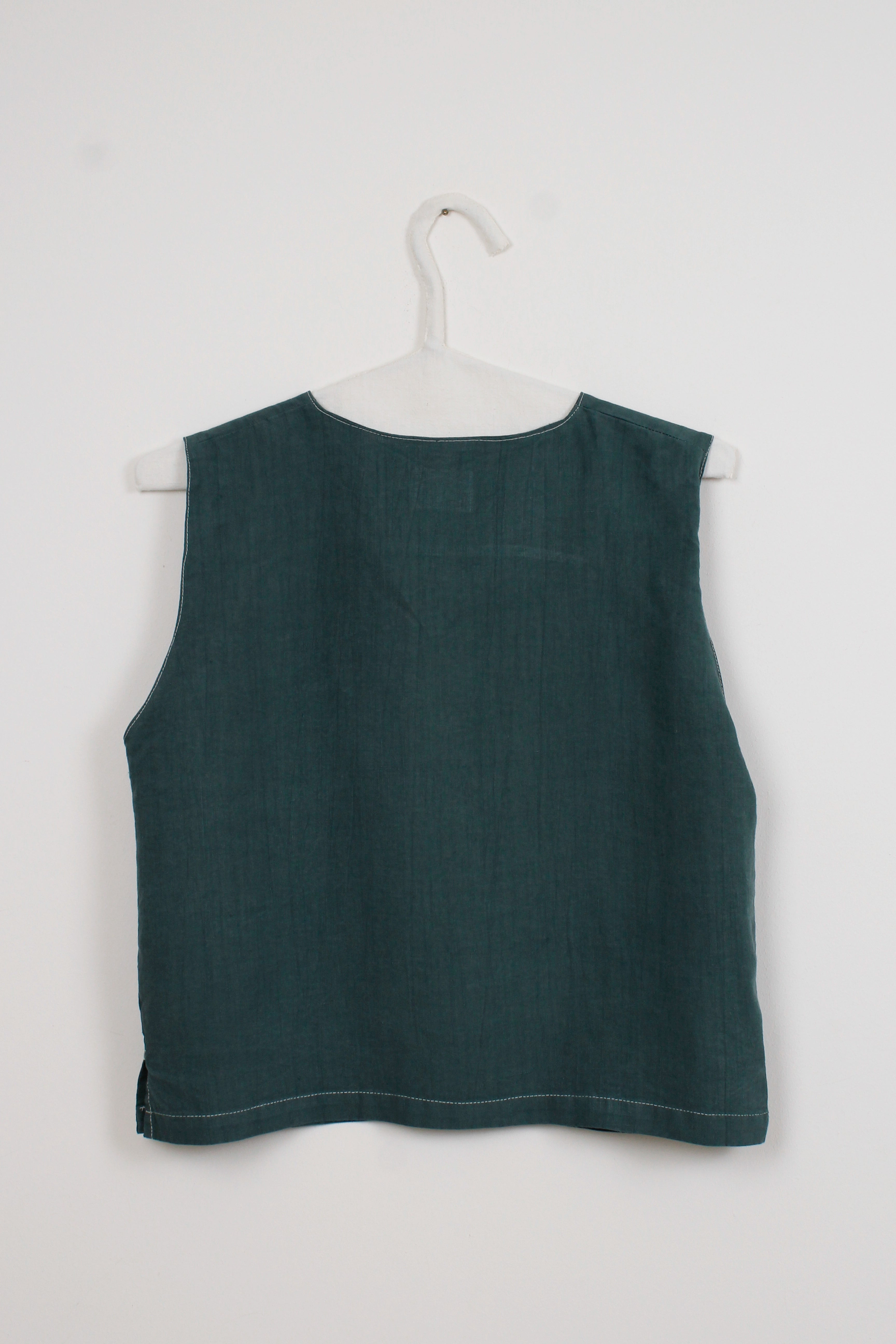 Green dyed vest