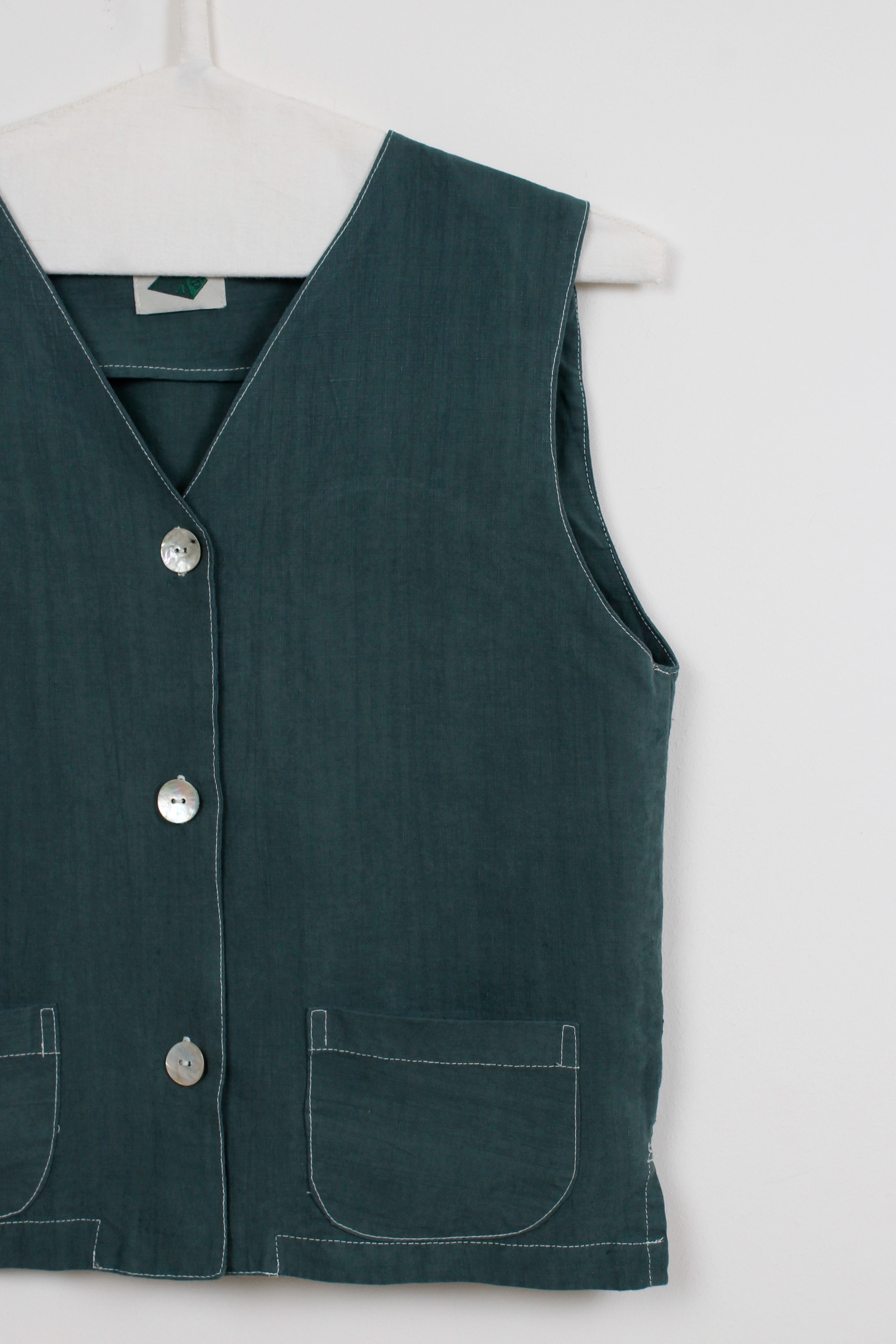 Green dyed vest