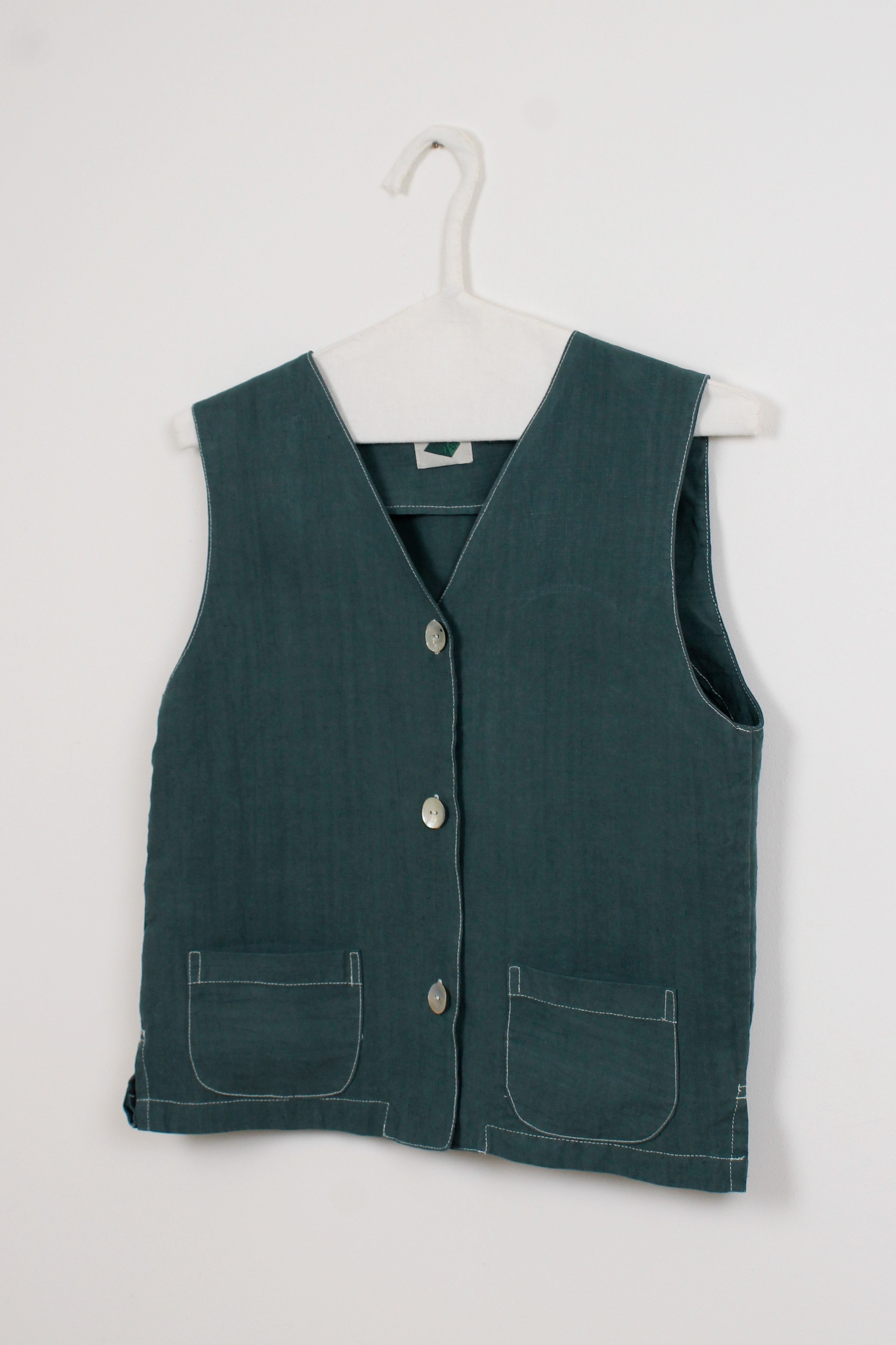 Green dyed vest
