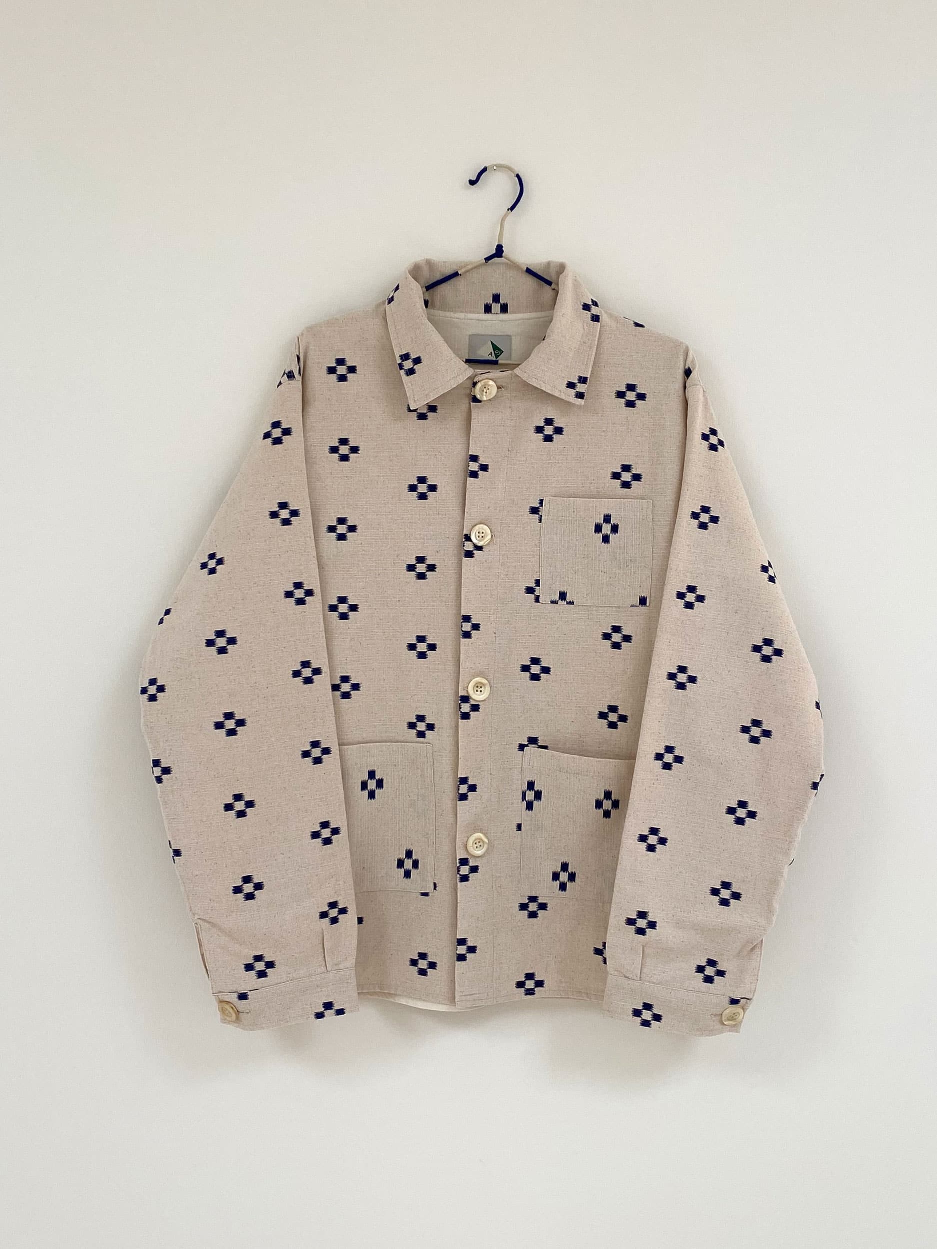 Blue flowers jacket - Man fit (XL size)