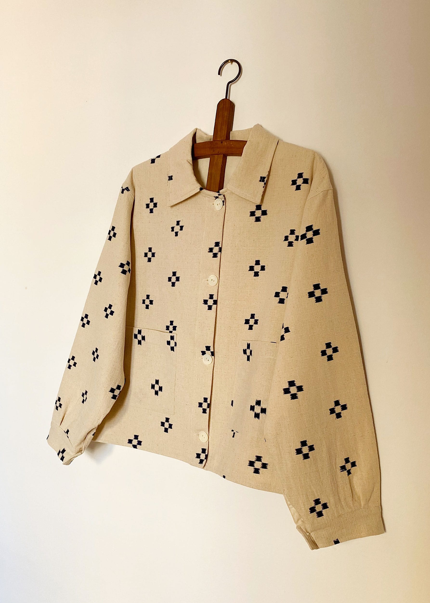 Blue flowers jacket (XL size)