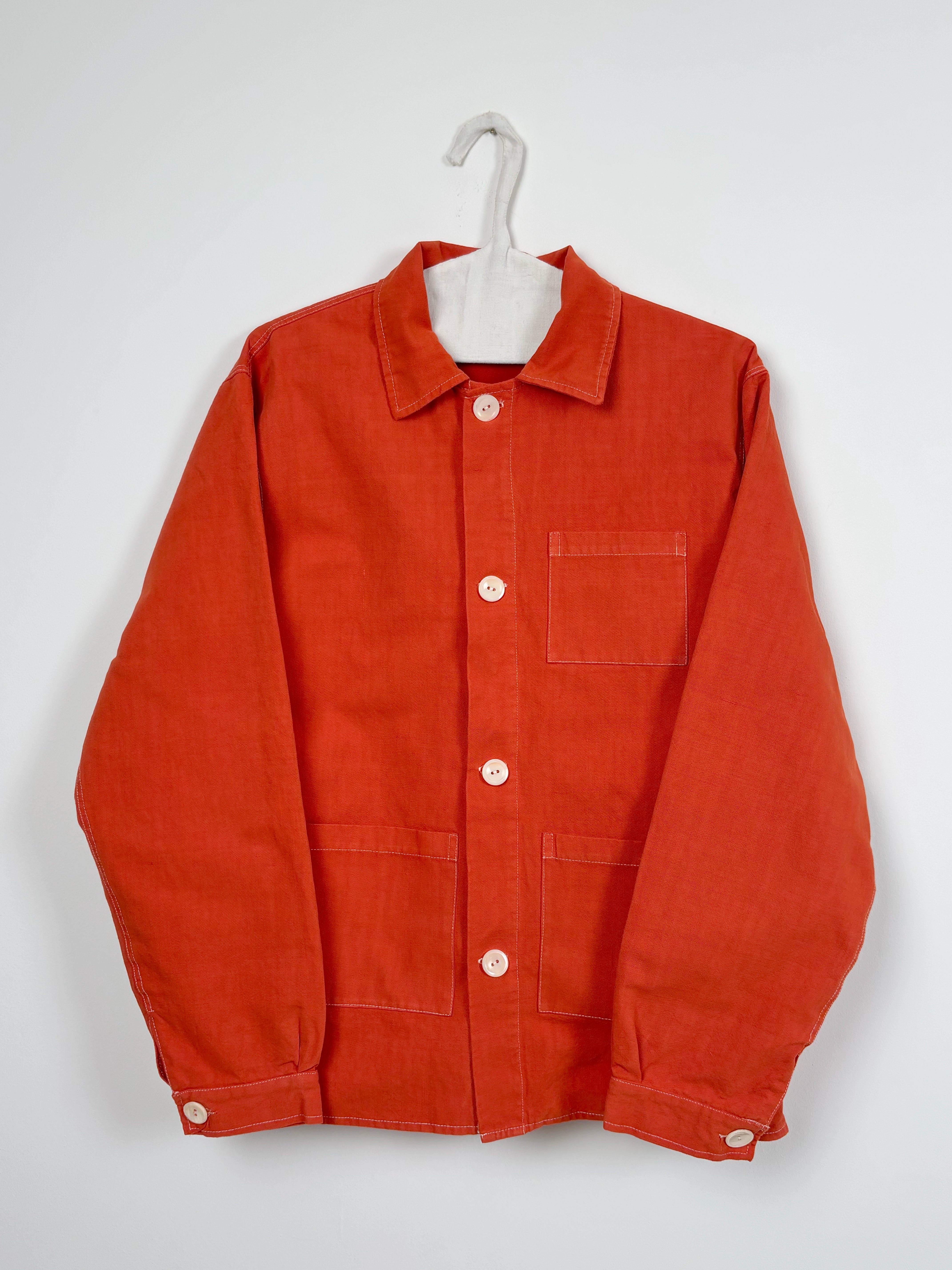 Orange dyed jacket - Man fit