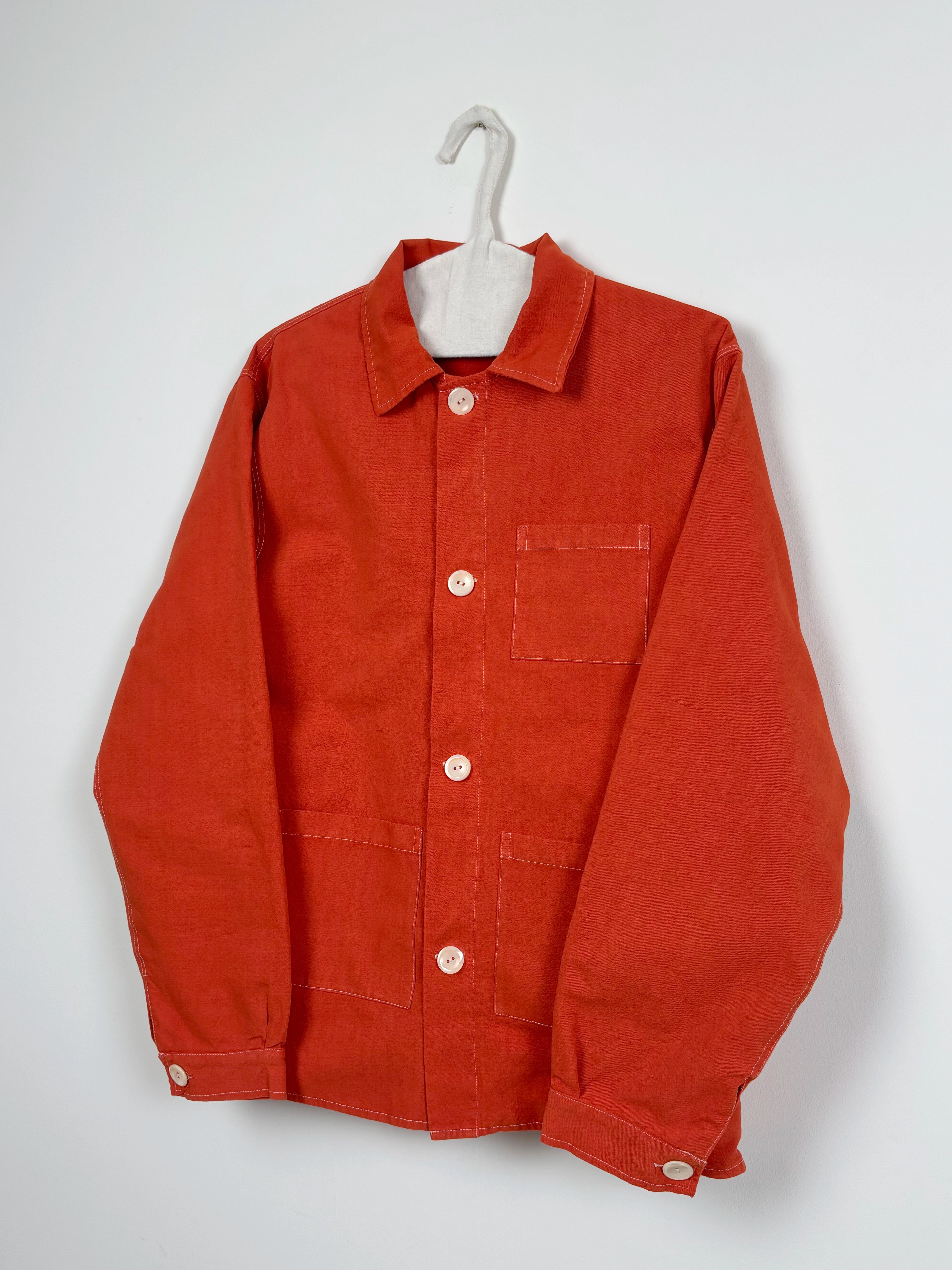Orange dyed jacket - Man fit