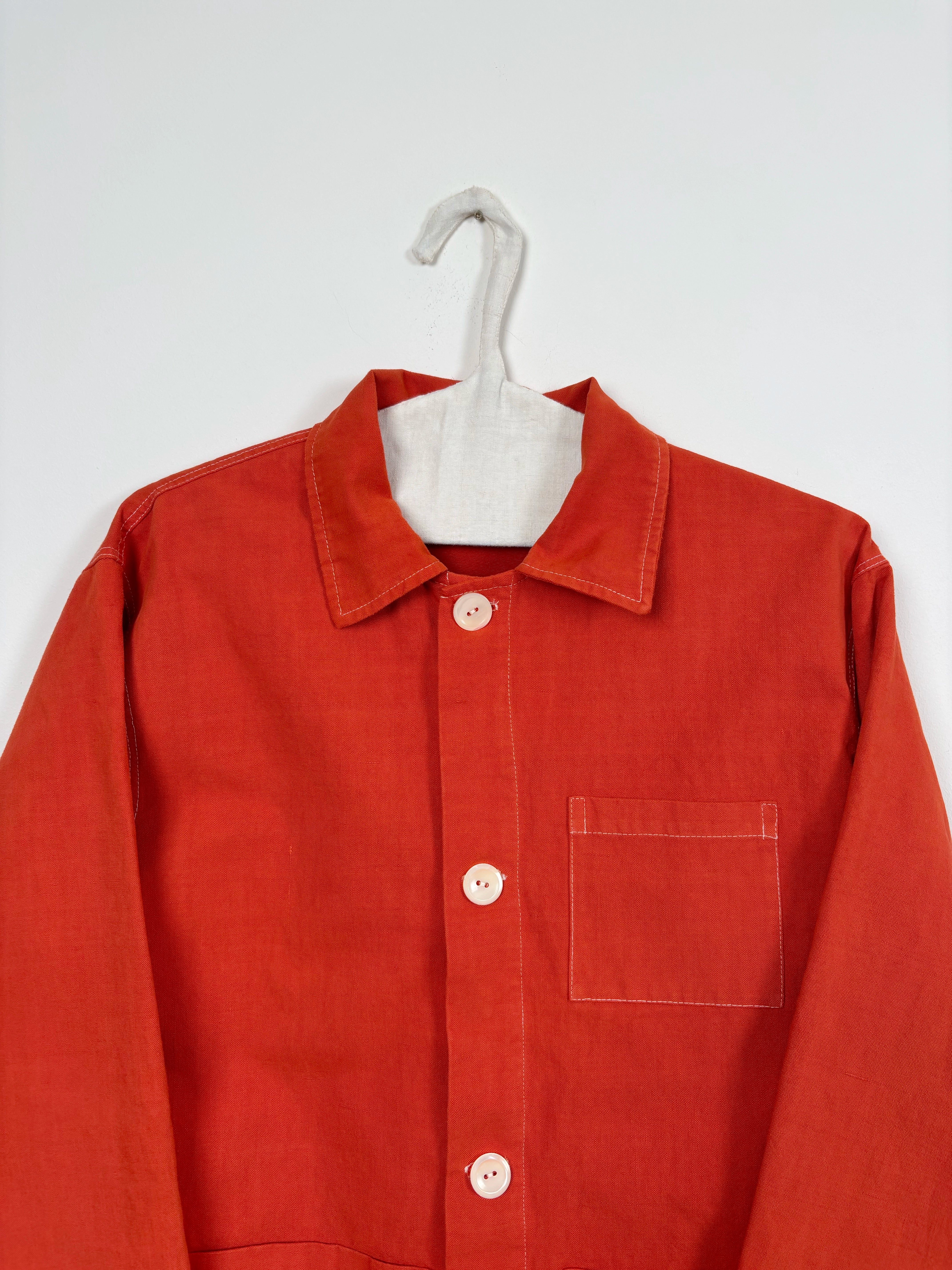 Orange dyed jacket - Man fit