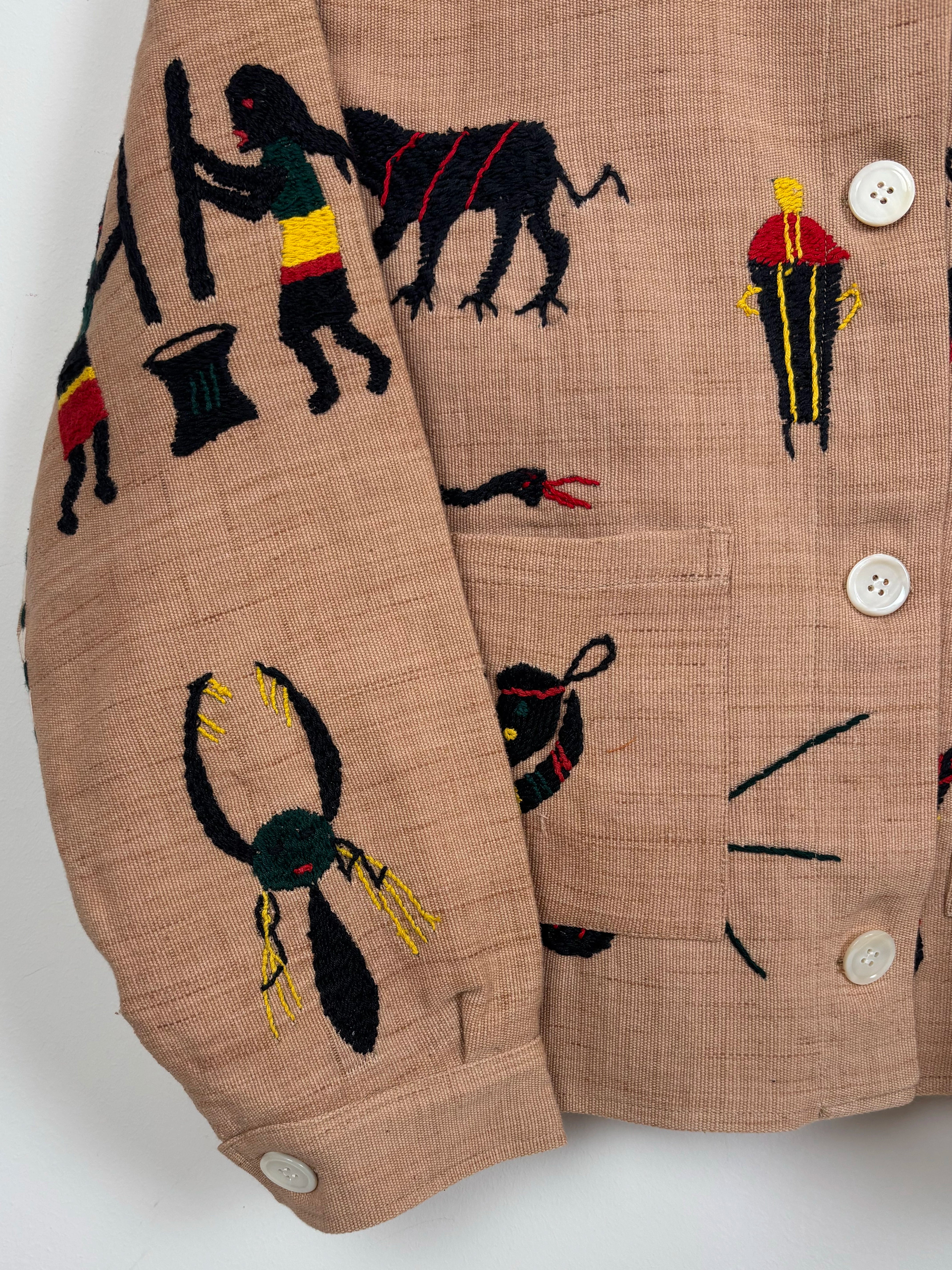 Pomegranate in bloom scene jacket