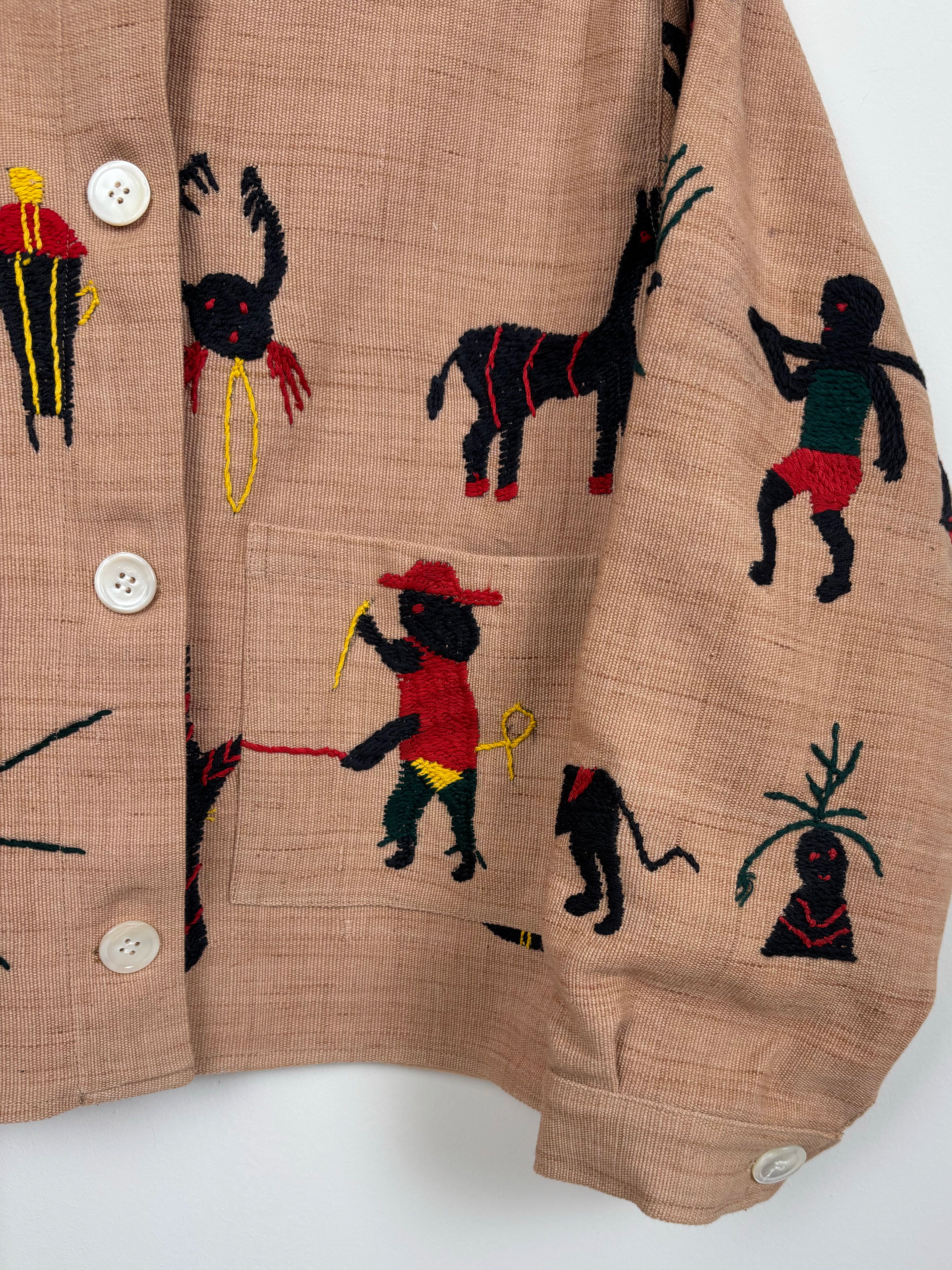 Pomegranate in bloom scene jacket