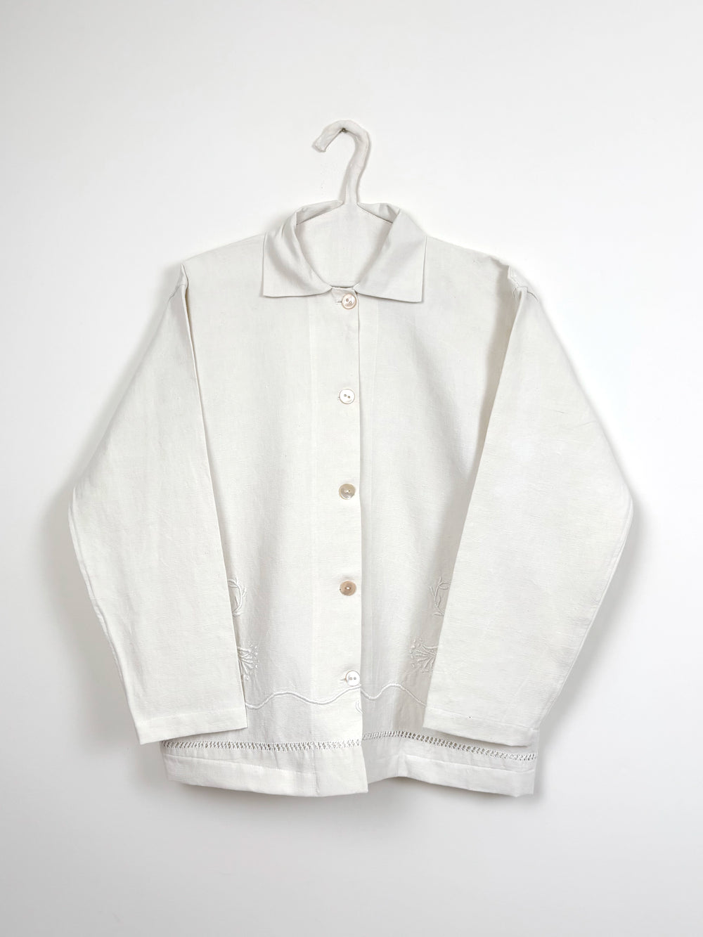 Flowers embroidered painter jacket