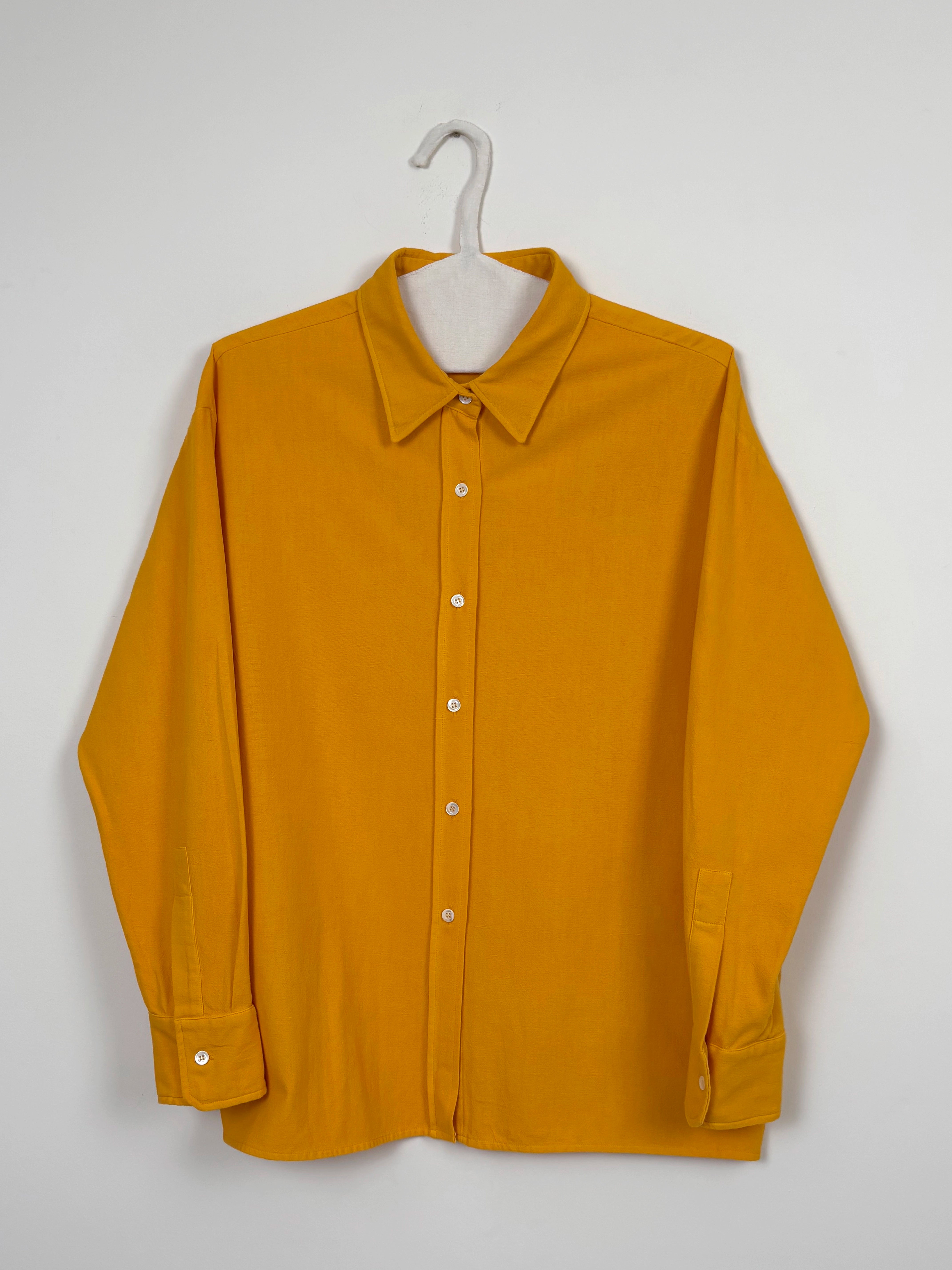Vibrant yellow dyed shirt