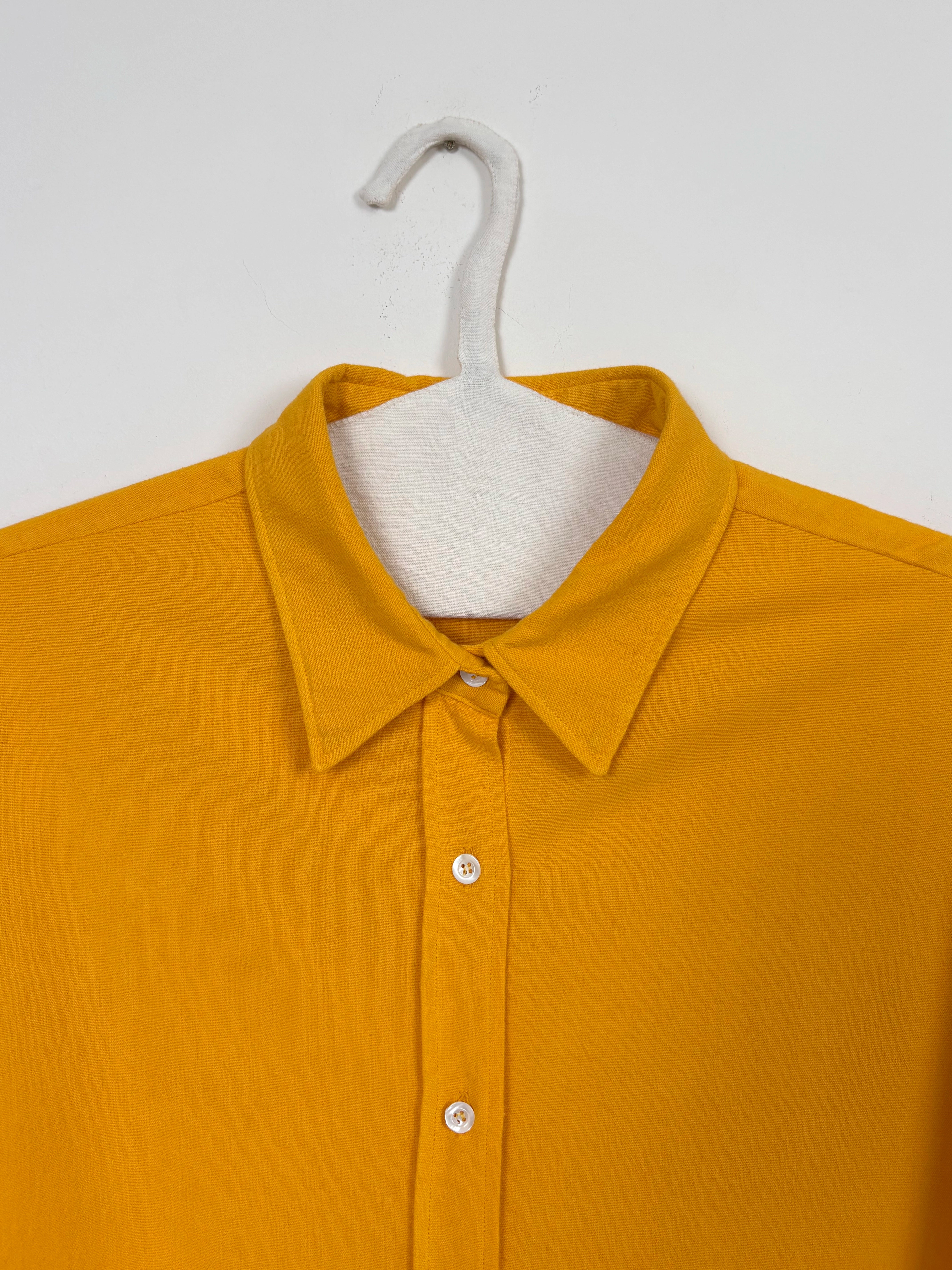 Vibrant yellow dyed shirt