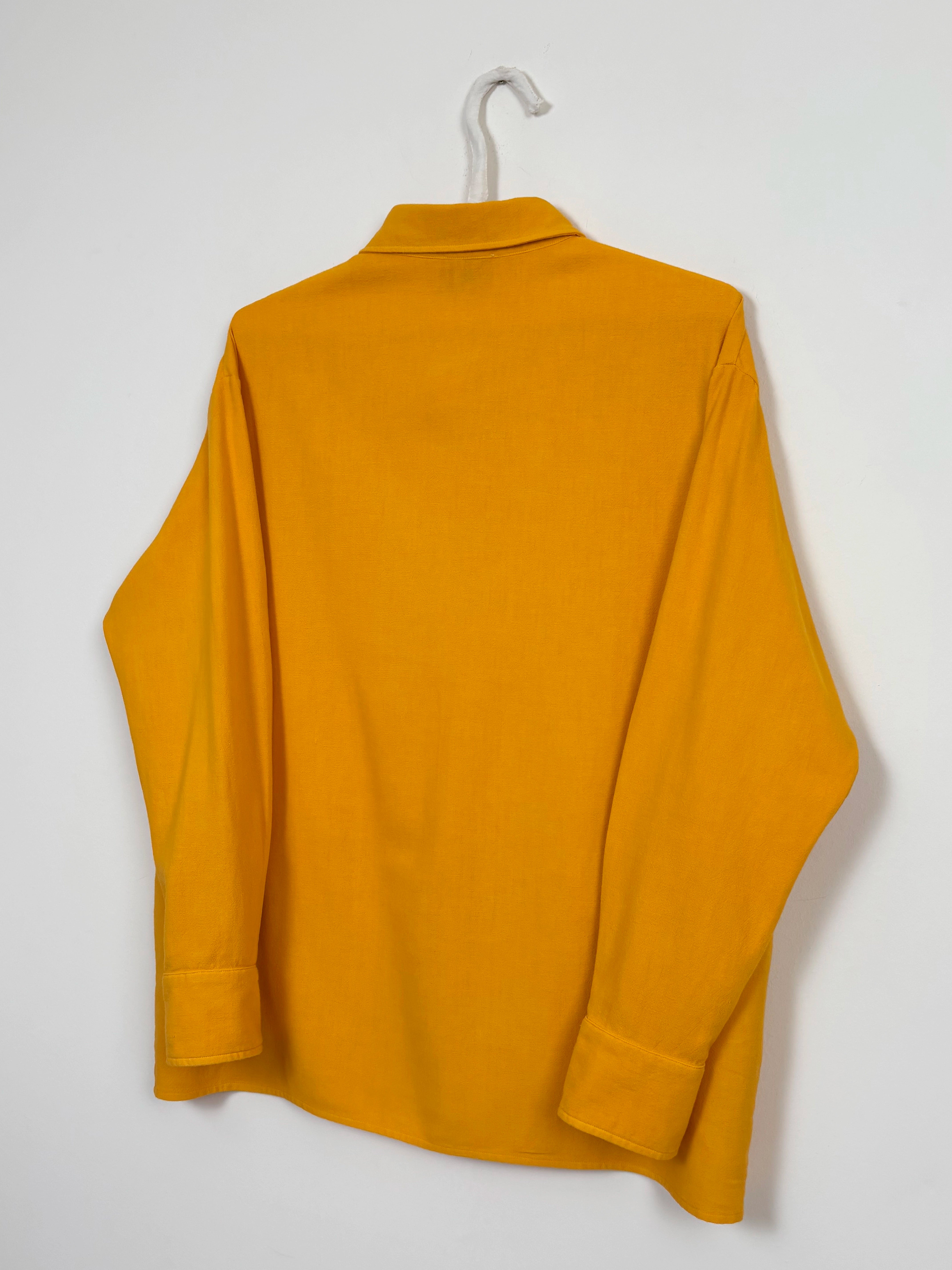 Vibrant yellow dyed shirt