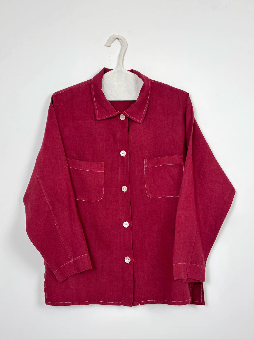 Maroon dyed long shirt